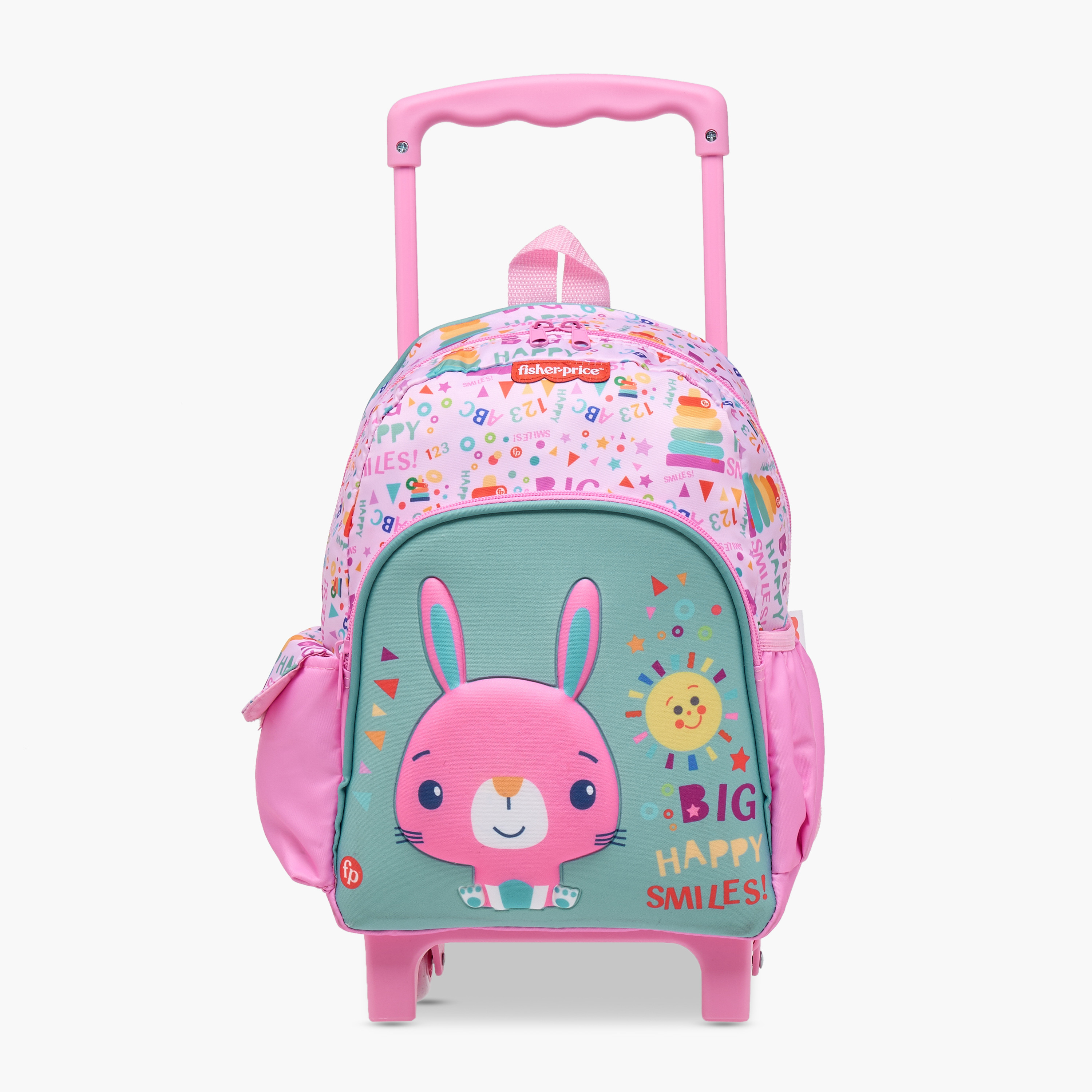 شنطة ظهر ترولي بطبعات ومقبض قابل للسحب وسحاب إغلاق من فيشر-برايس - 12 بوصة-school-bagsandbackpacks-trolleybags-image-1