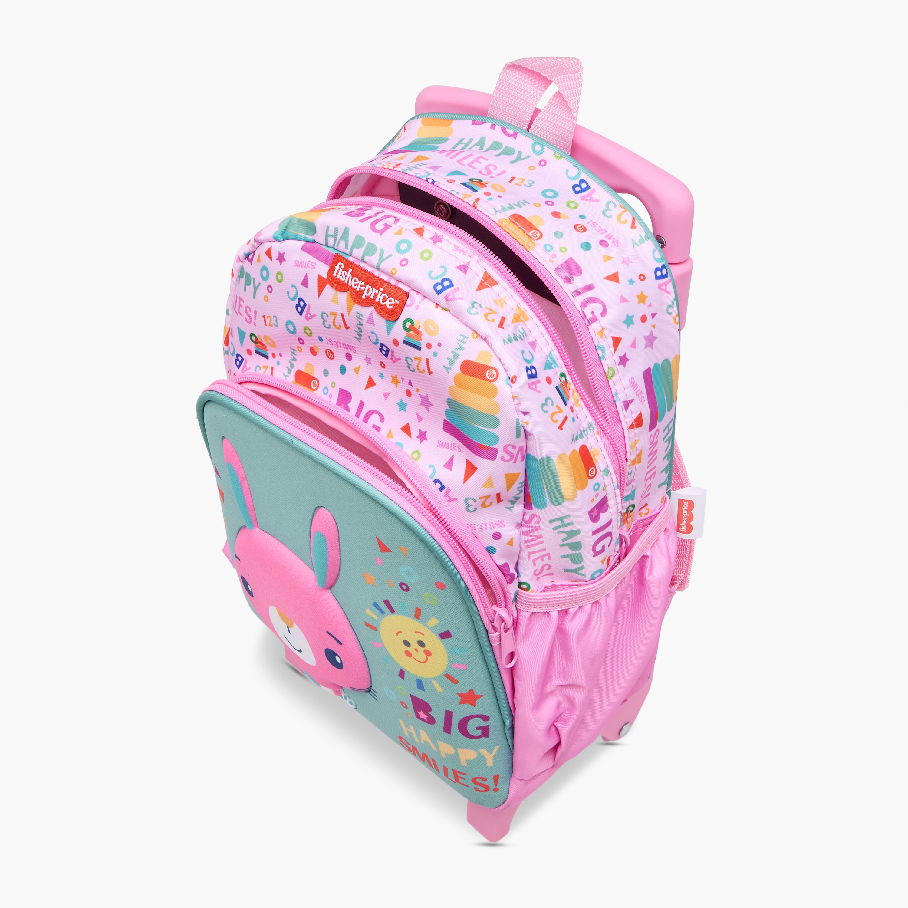 شنطة ظهر ترولي بطبعات ومقبض قابل للسحب وسحاب إغلاق من فيشر-برايس - 12 بوصة-school-bagsandbackpacks-trolleybags-image-15