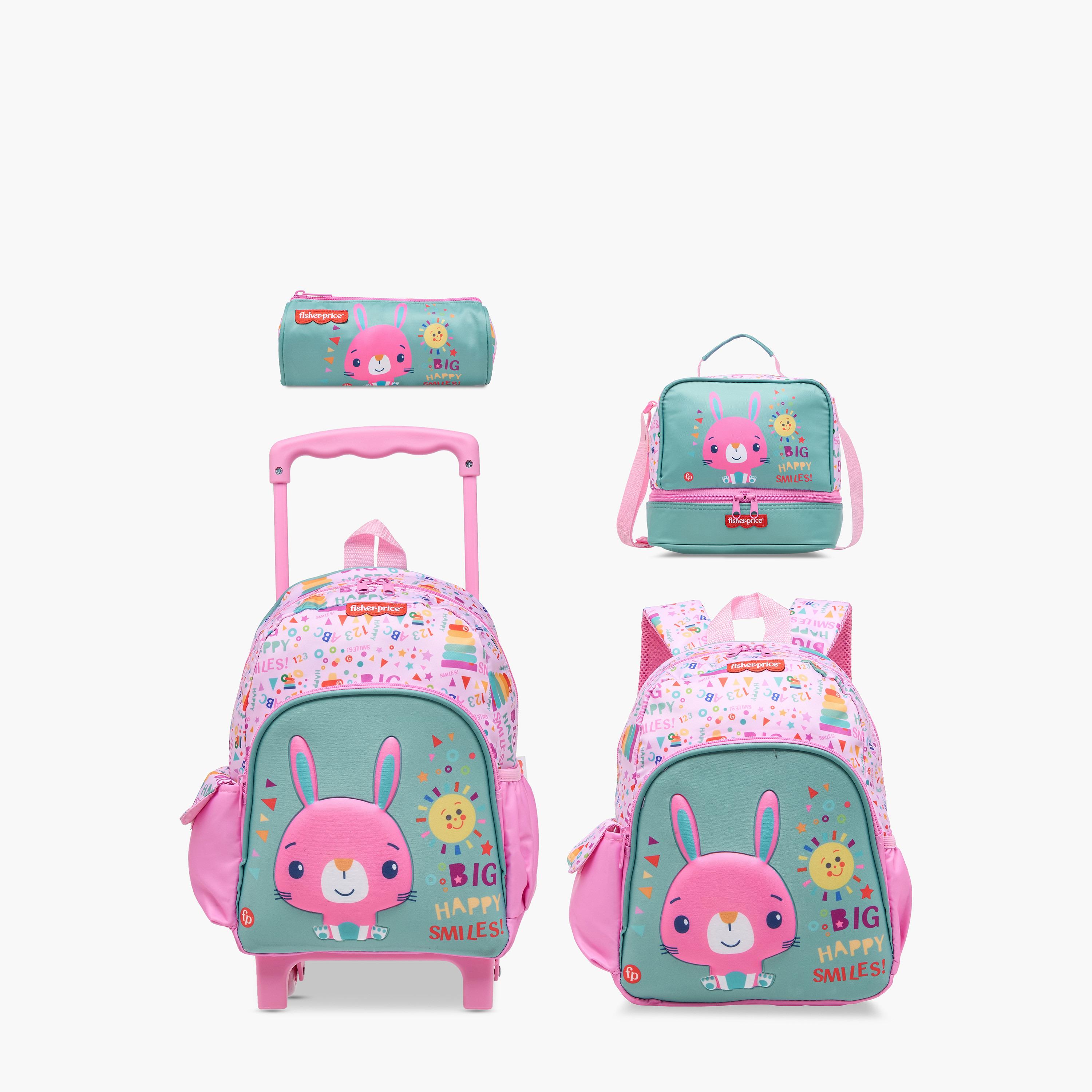 شنطة ظهر ترولي بطبعات ومقبض قابل للسحب وسحاب إغلاق من فيشر-برايس - 12 بوصة-school-bagsandbackpacks-trolleybags-image-16