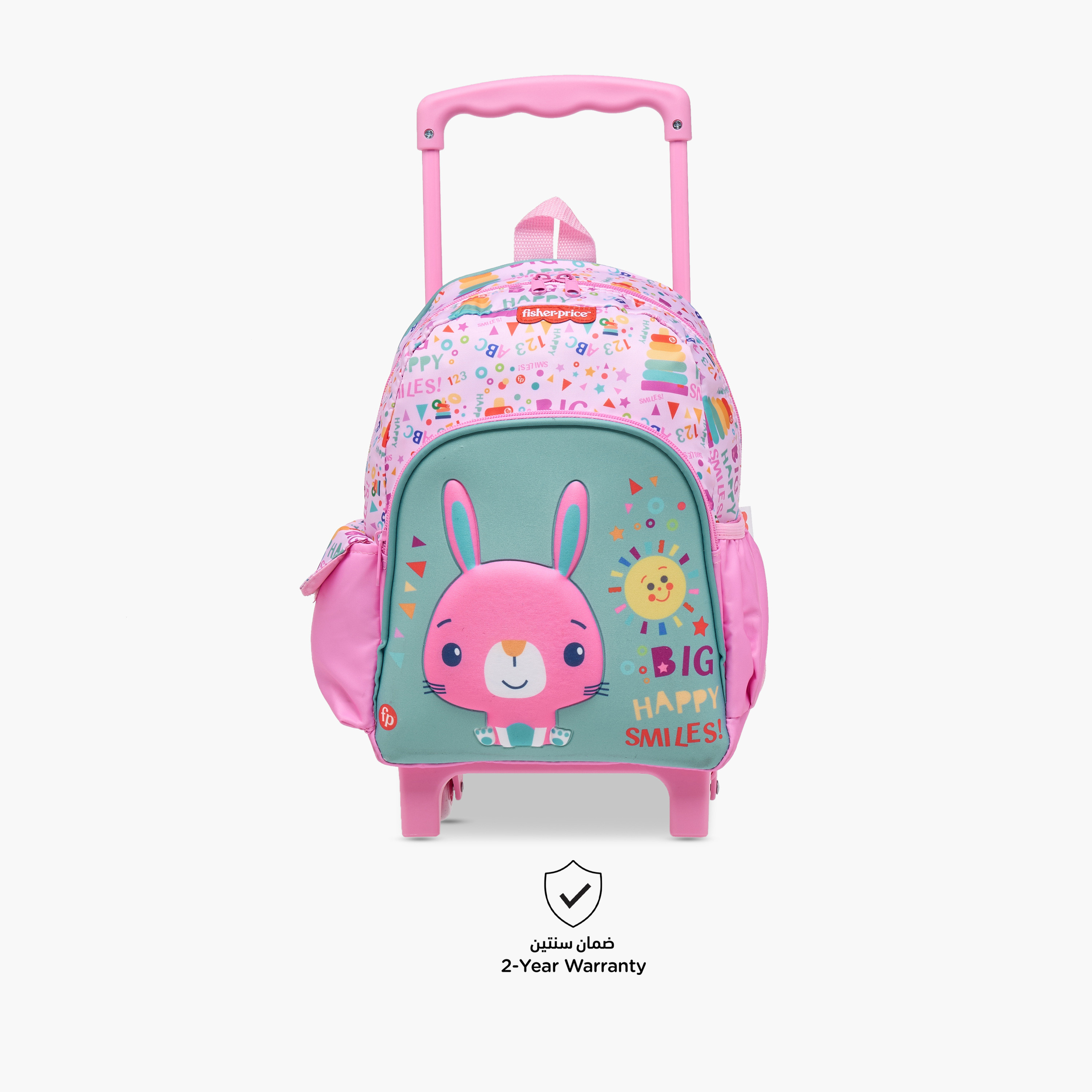 شنطة ظهر ترولي بطبعات ومقبض قابل للسحب وسحاب إغلاق من فيشر-برايس - 12 بوصة-school-bagsandbackpacks-trolleybags-image-4