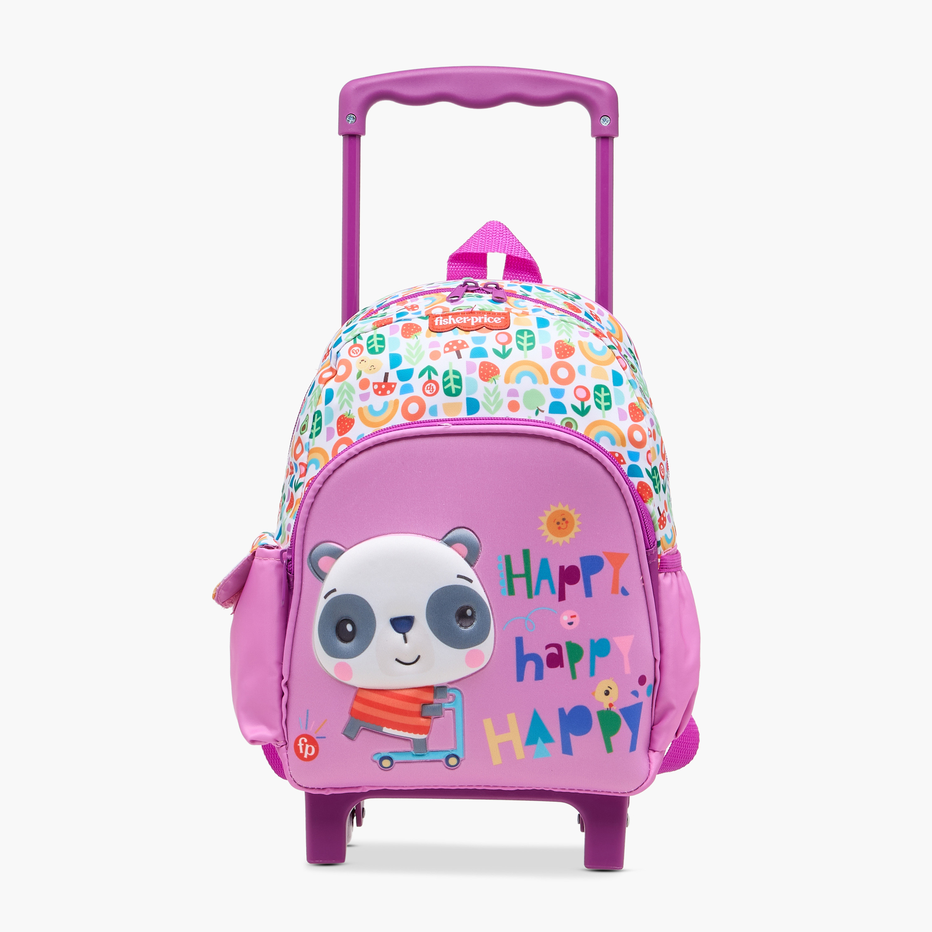 Fisher-Price Printed Trolley Backpack with Retractable Handle and Zip Closure-school-bagsandbackpacks-trolleybags-image-1