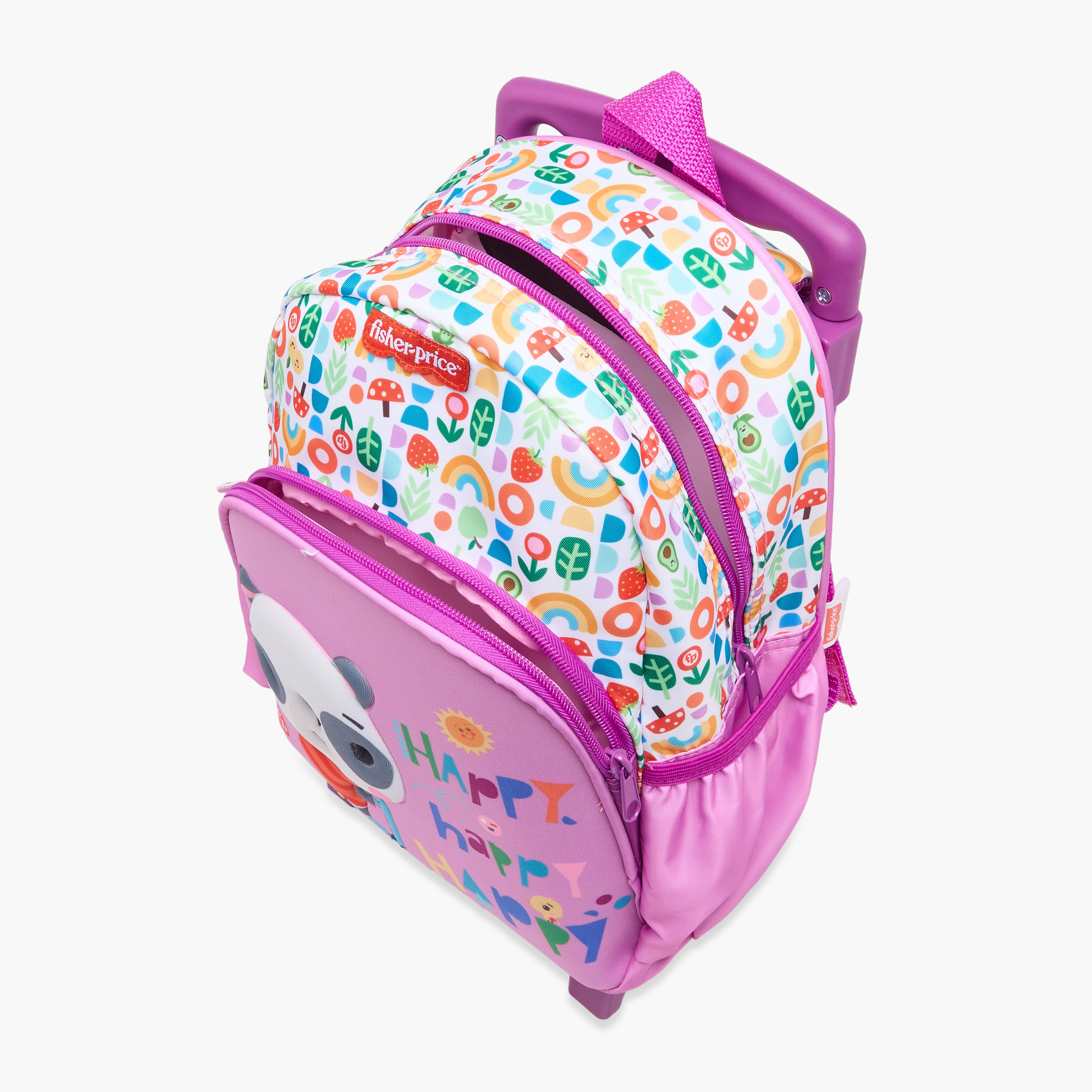 Fisher-Price Printed Trolley Backpack with Retractable Handle and Zip Closure-school-bagsandbackpacks-trolleybags-image-13
