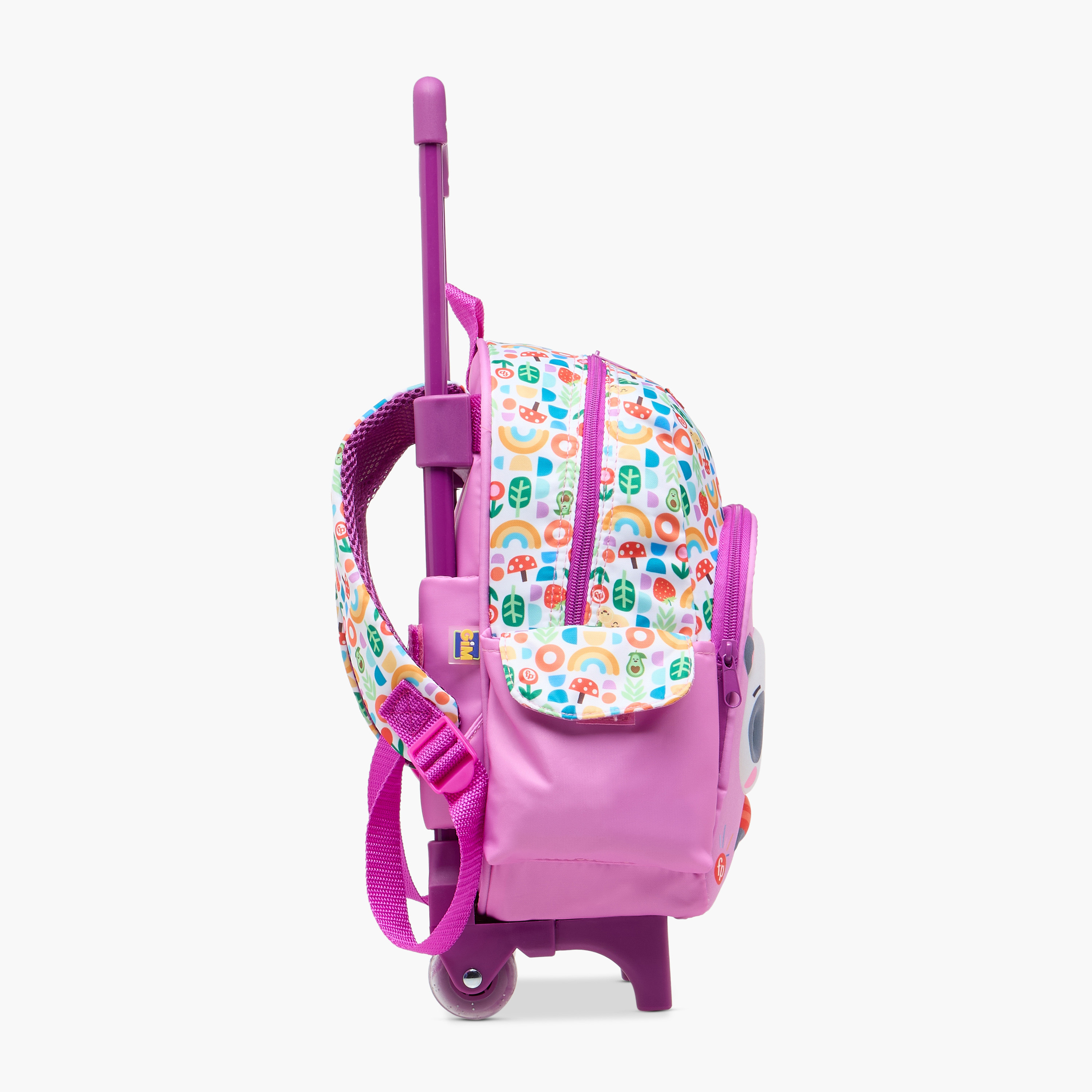Fisher-Price Printed Trolley Backpack with Retractable Handle and Zip Closure-school-bagsandbackpacks-trolleybags-image-3