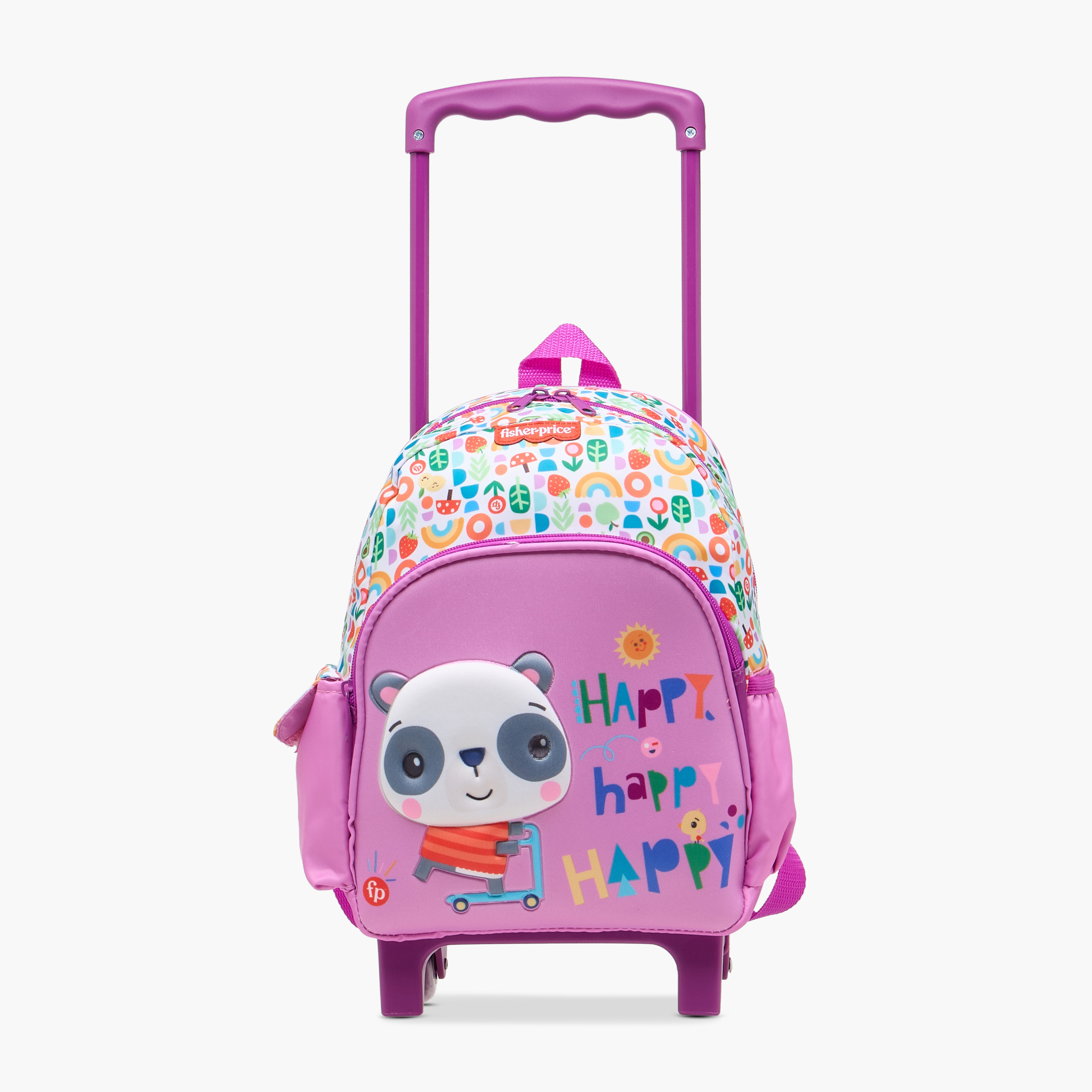 Fisher-Price Printed Trolley Backpack with Retractable Handle and Zip Closure-school-bagsandbackpacks-trolleybags-image-6