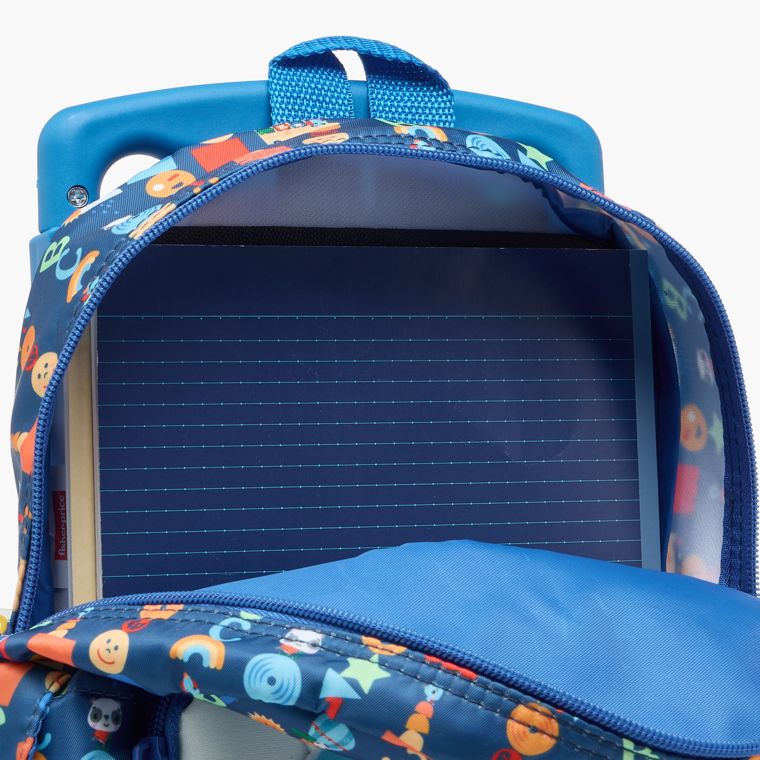 شنطة ظهر ترولي بطبعات ومقبض قابل للسحب وسحاب إغلاق من فيشر-برايس - 12 بوصة-school-bagsandbackpacks-trolleybags-image-14