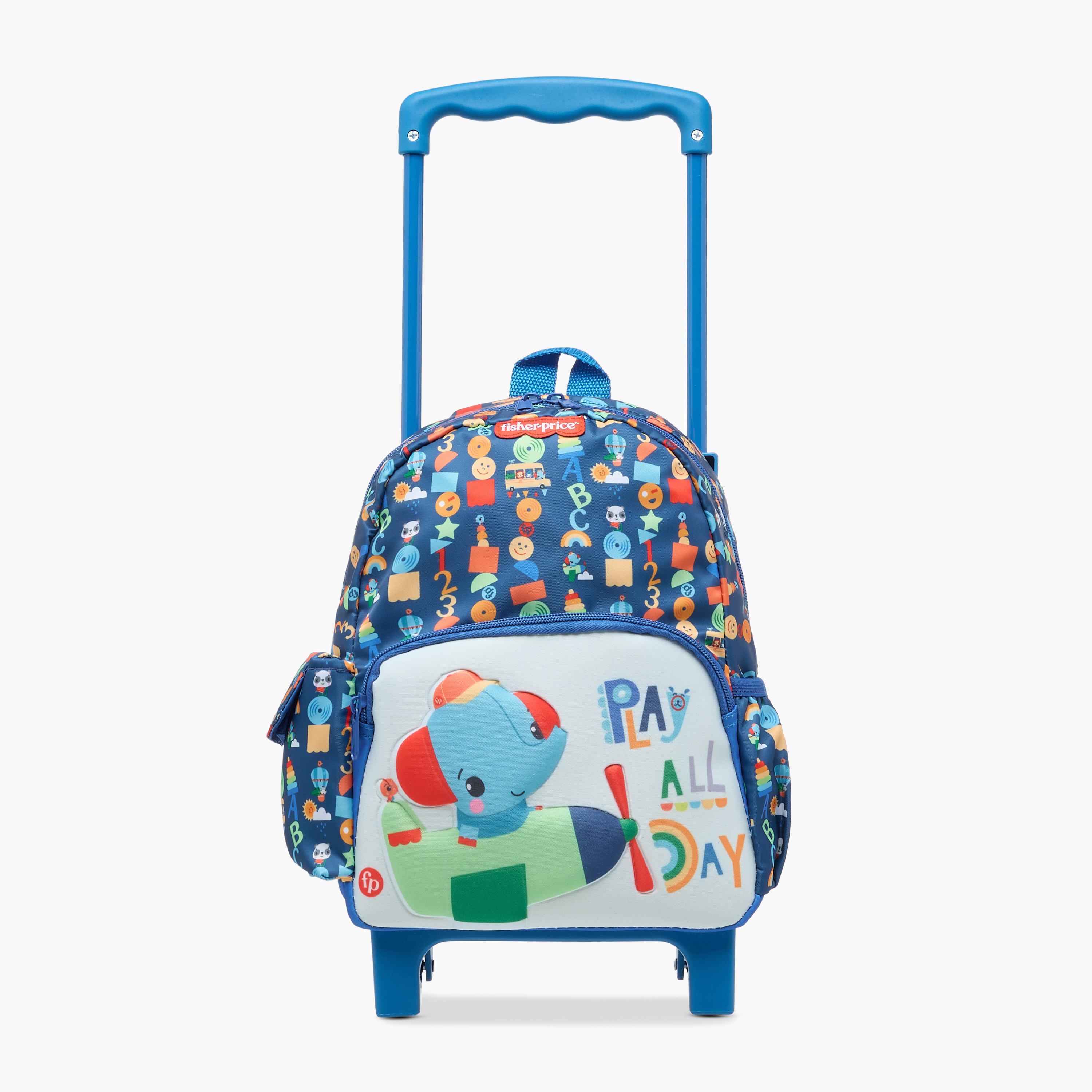 شنطة ظهر ترولي بطبعات ومقبض قابل للسحب وسحاب إغلاق من فيشر-برايس - 12 بوصة-school-bagsandbackpacks-trolleybags-image-6
