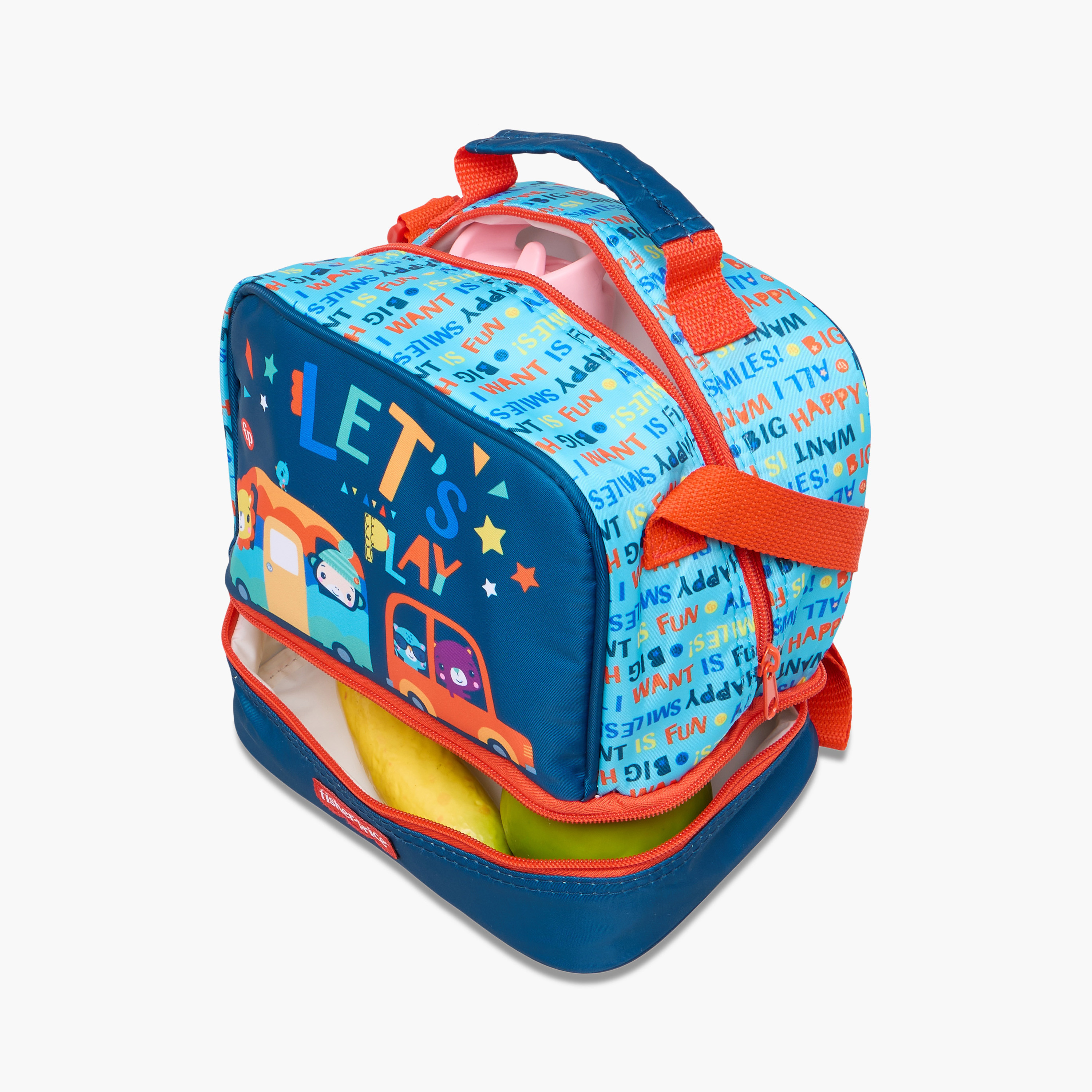 Fisher-Price Printed Lunch Bag with Adjustable Strap and Zip Closure-school-lunchessentials-lunchbags-image-7