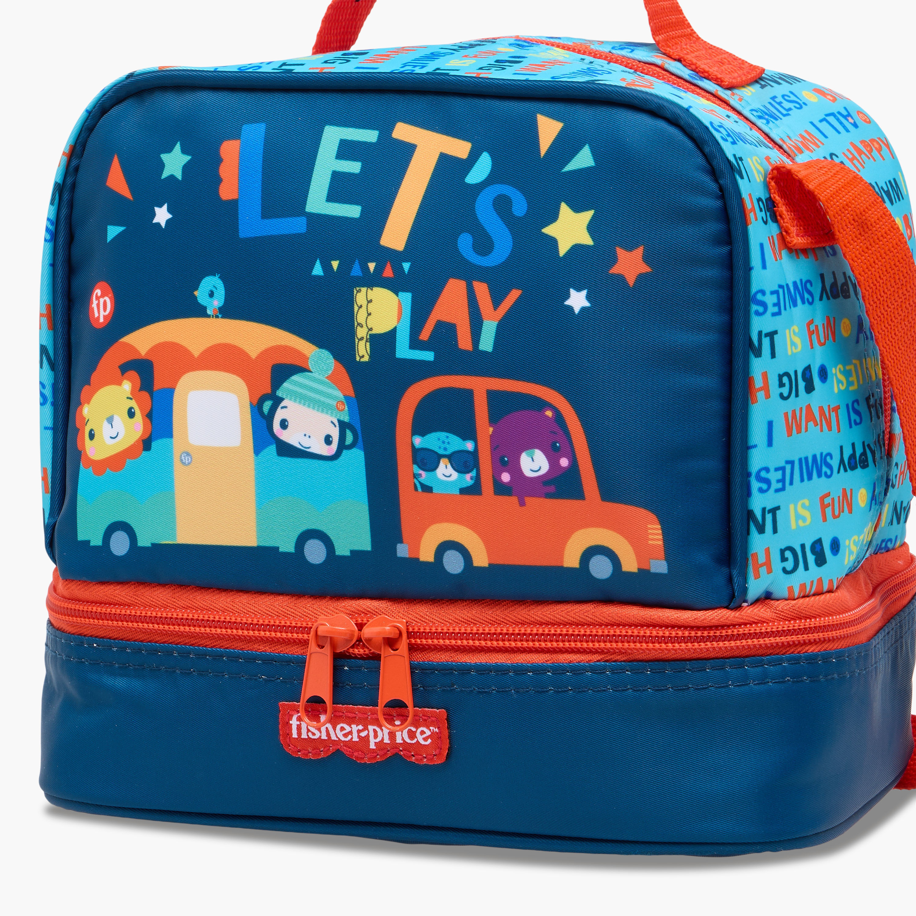 Fisher-Price Printed Lunch Bag with Adjustable Strap and Zip Closure-school-lunchessentials-lunchbags-image-8