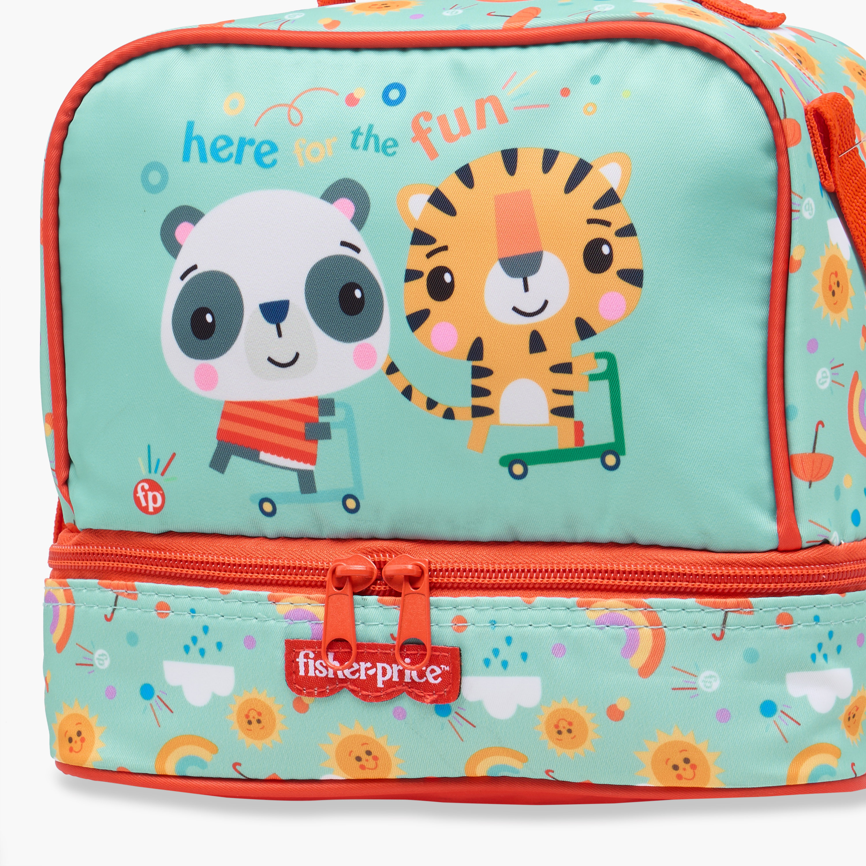 Fisher-Price Printed Lunch Bag with Adjustable Strap and Zip Closure-school-lunchessentials-lunchbags-image-5