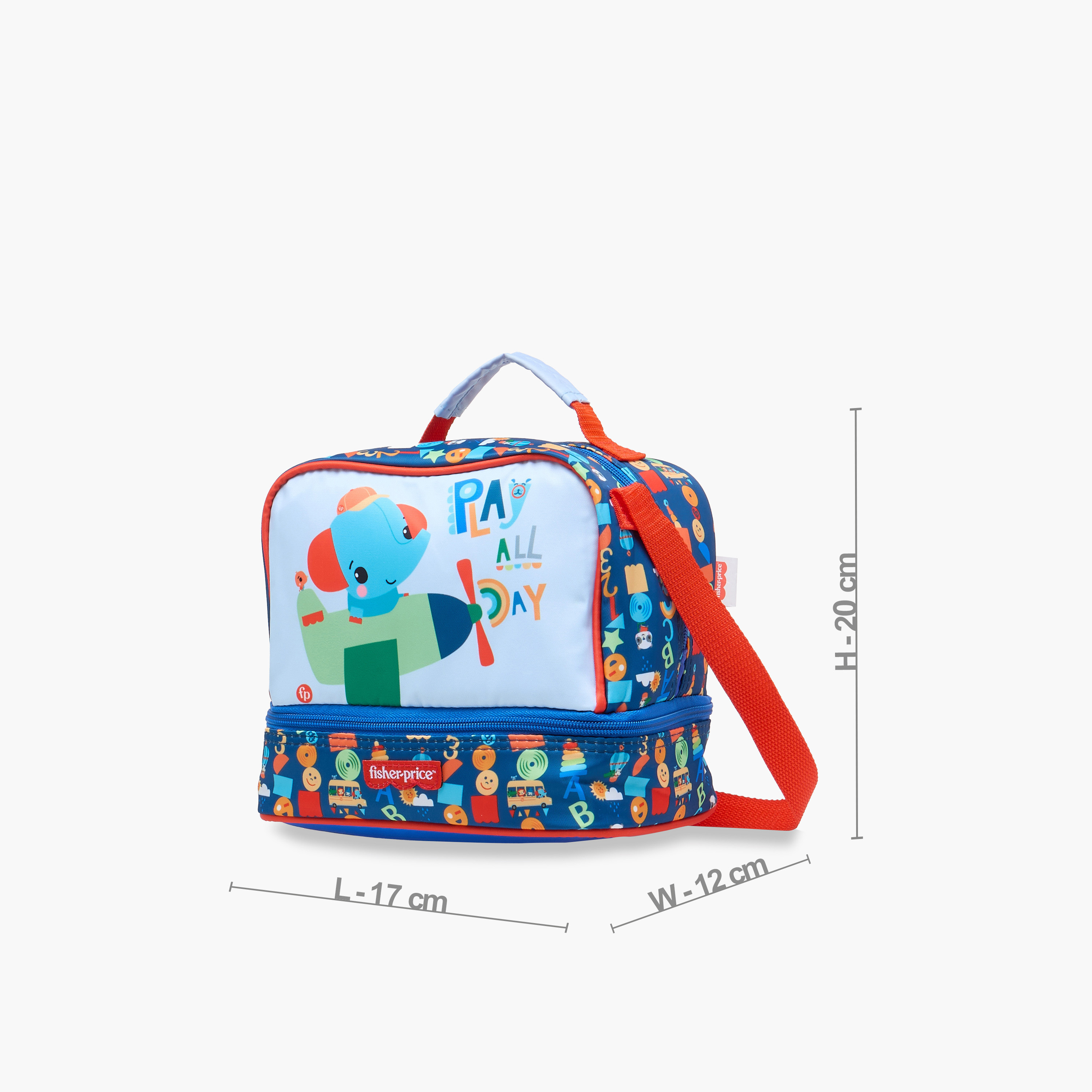 Fisher-Price Printed Lunch Bag with Adjustable Strap and Zip Closure-school-lunchessentials-lunchbags-image-2