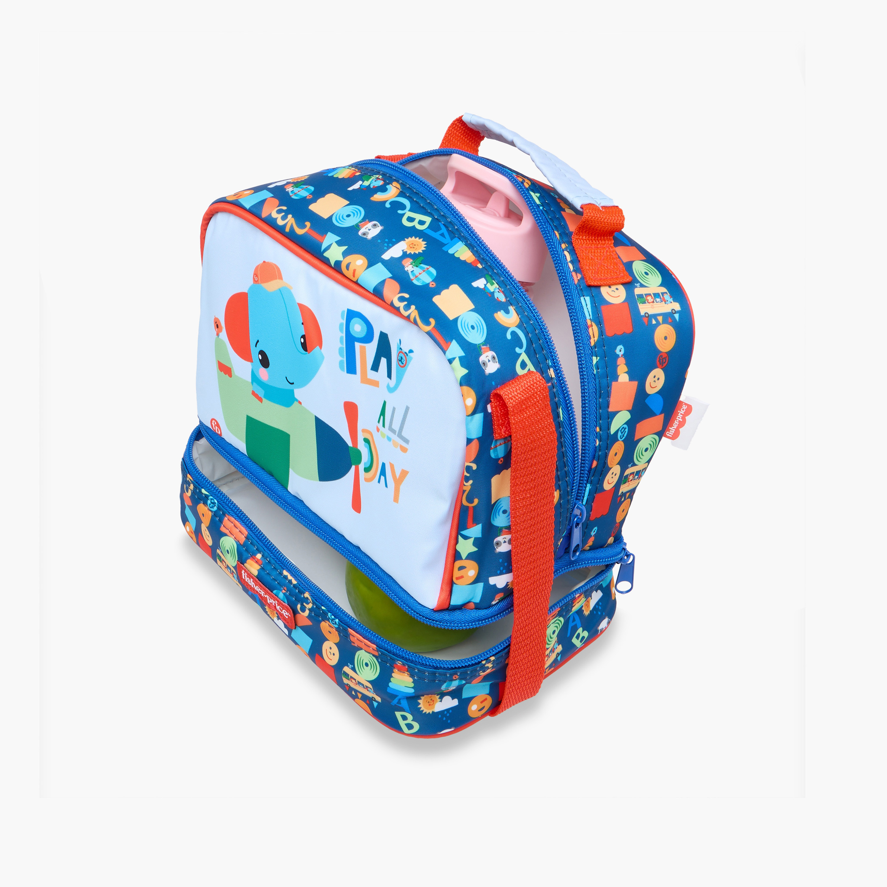 Fisher-Price Printed Lunch Bag with Adjustable Strap and Zip Closure-school-lunchessentials-lunchbags-image-8