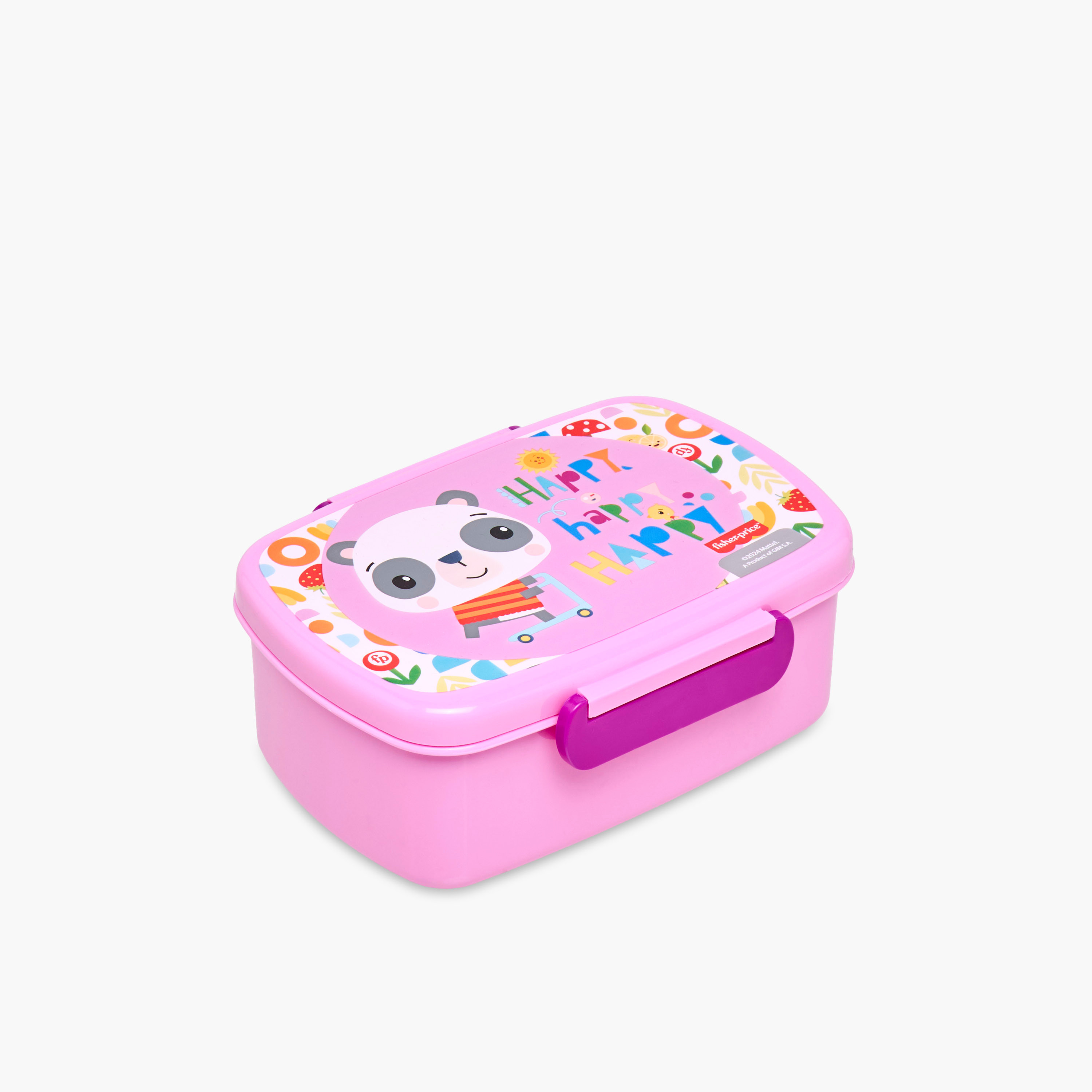 Fisher-Price Panda Print Lunch Box with Clip Lock Lid-school-lunchessentials-lunchboxes-image-3