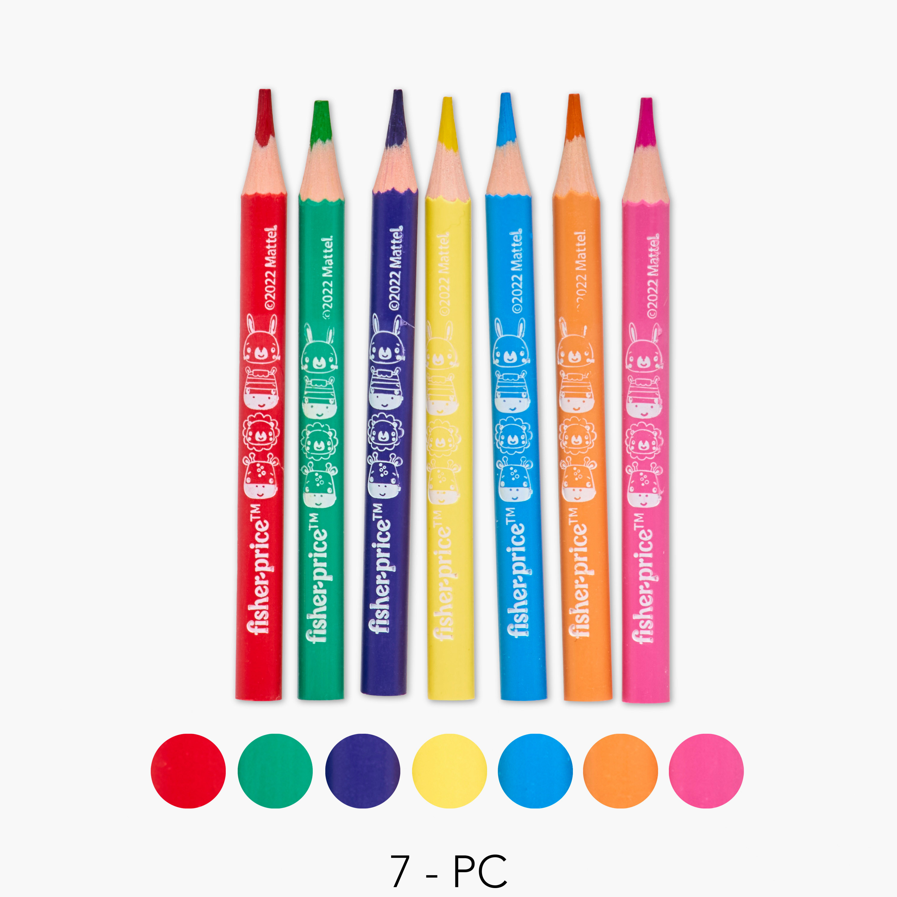 Fisher-Price 7-Piece Baby Colouring Pencil Set-school-artsandcrafts-image-1