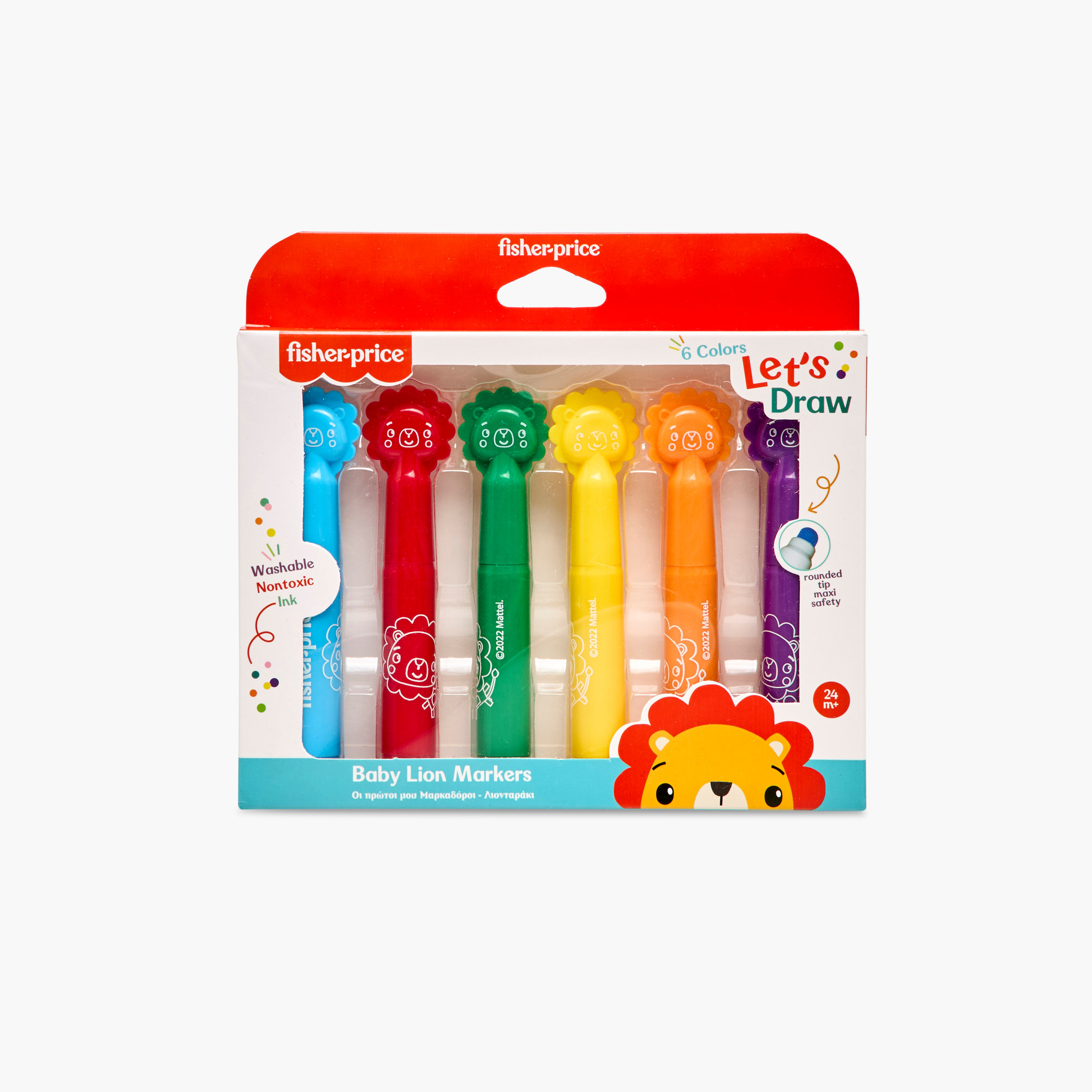 أقلام تلوين بيبي ليون 6 قطع من فيشر-برايس-school-stationery-accessories-image-2