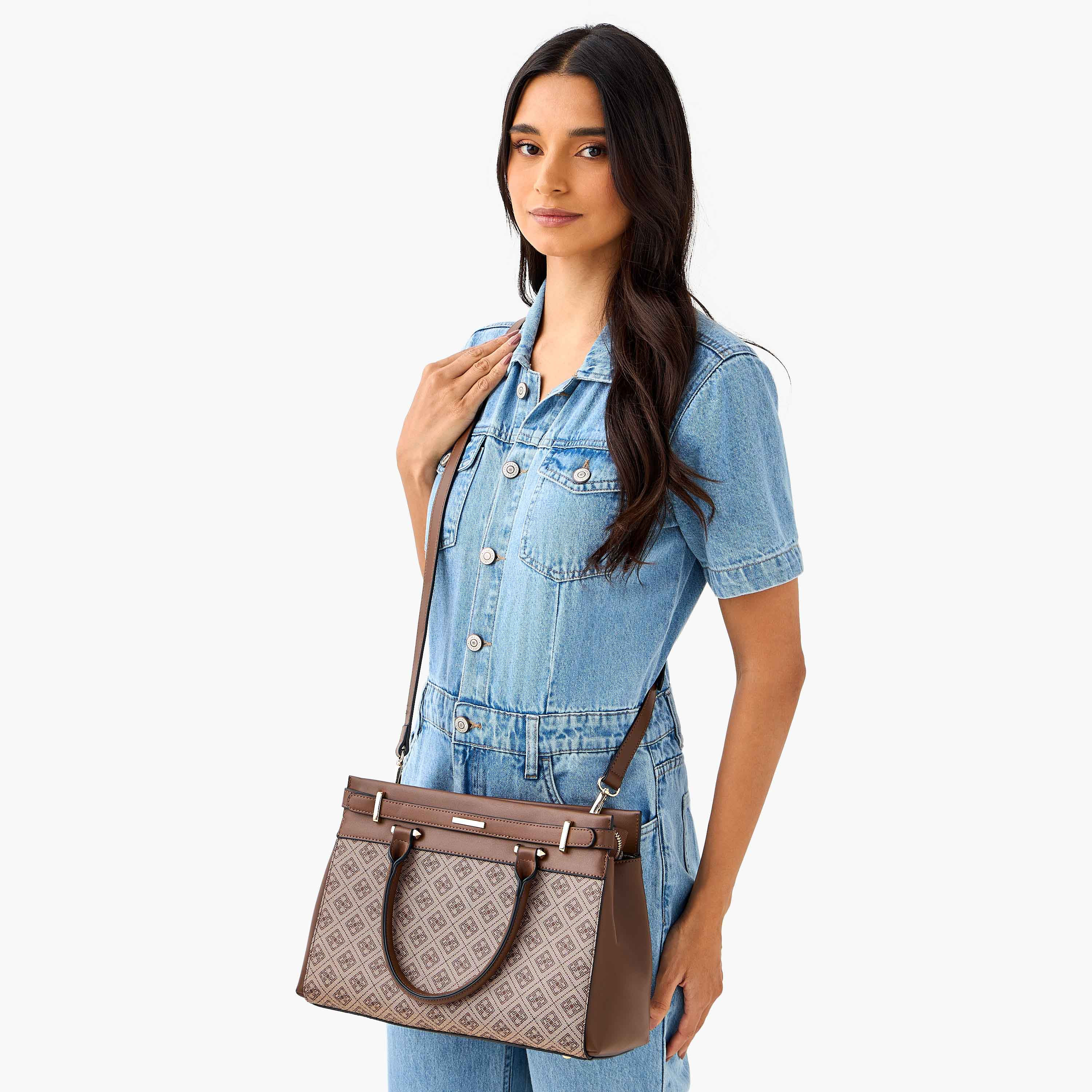 Sasha Printed Tote Bag with Detachable Strap-women-bagsandwallets-handbags-image-2
