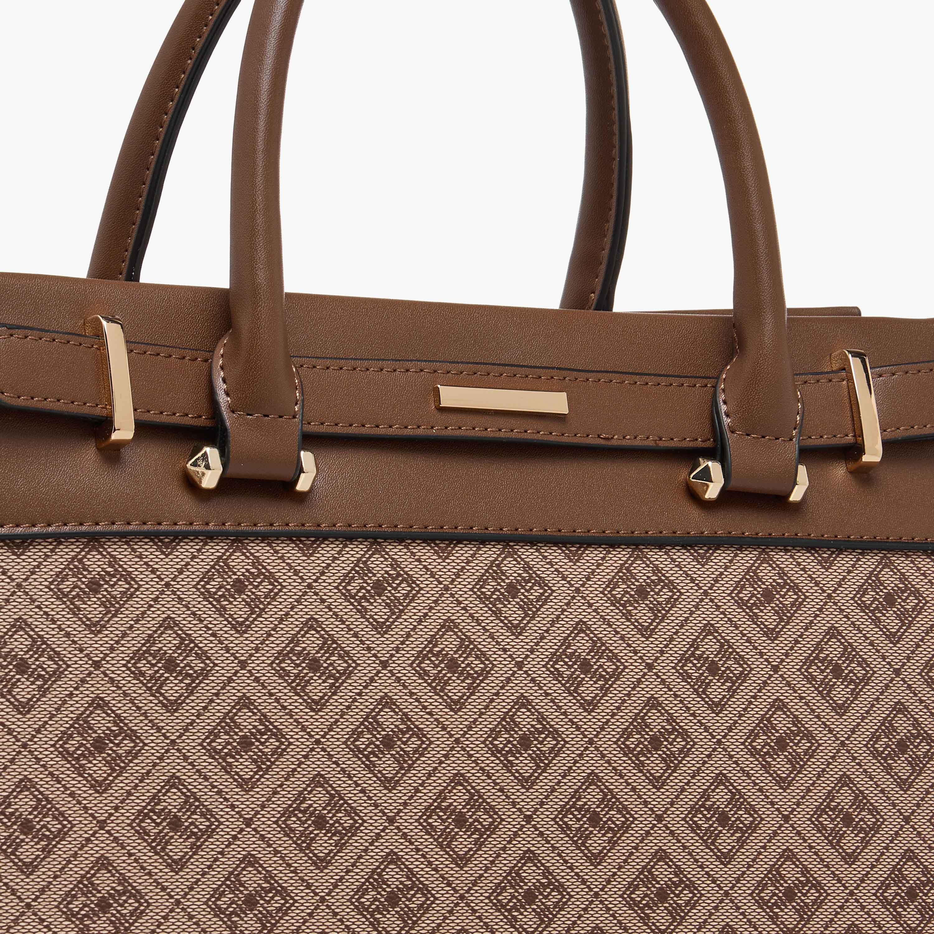 Sasha Printed Tote Bag with Detachable Strap-women-bagsandwallets-handbags-image-5
