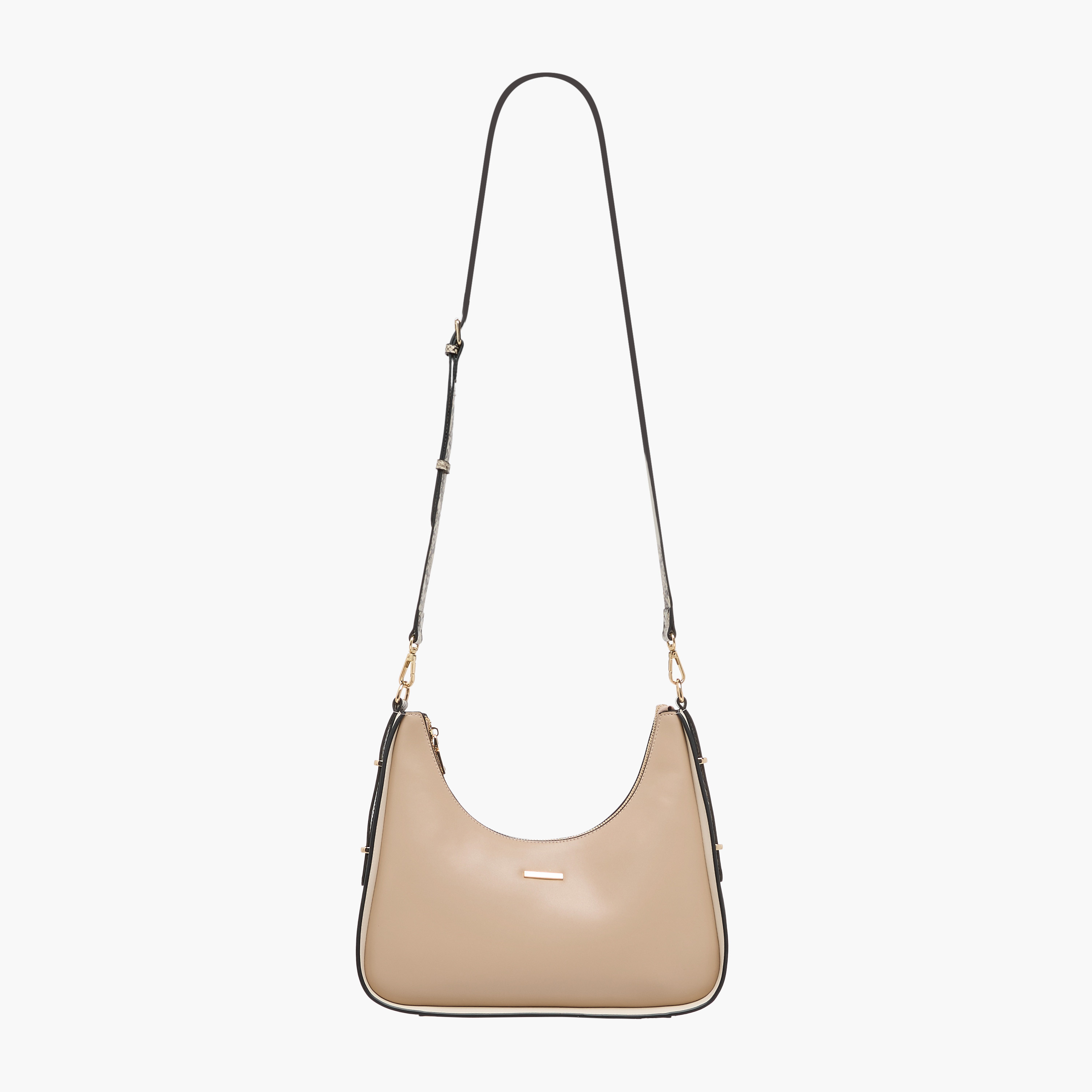 Sasha Solid Shoulder Bag with Animal Print Strap-women-bagsandwallets-handbags-image-3