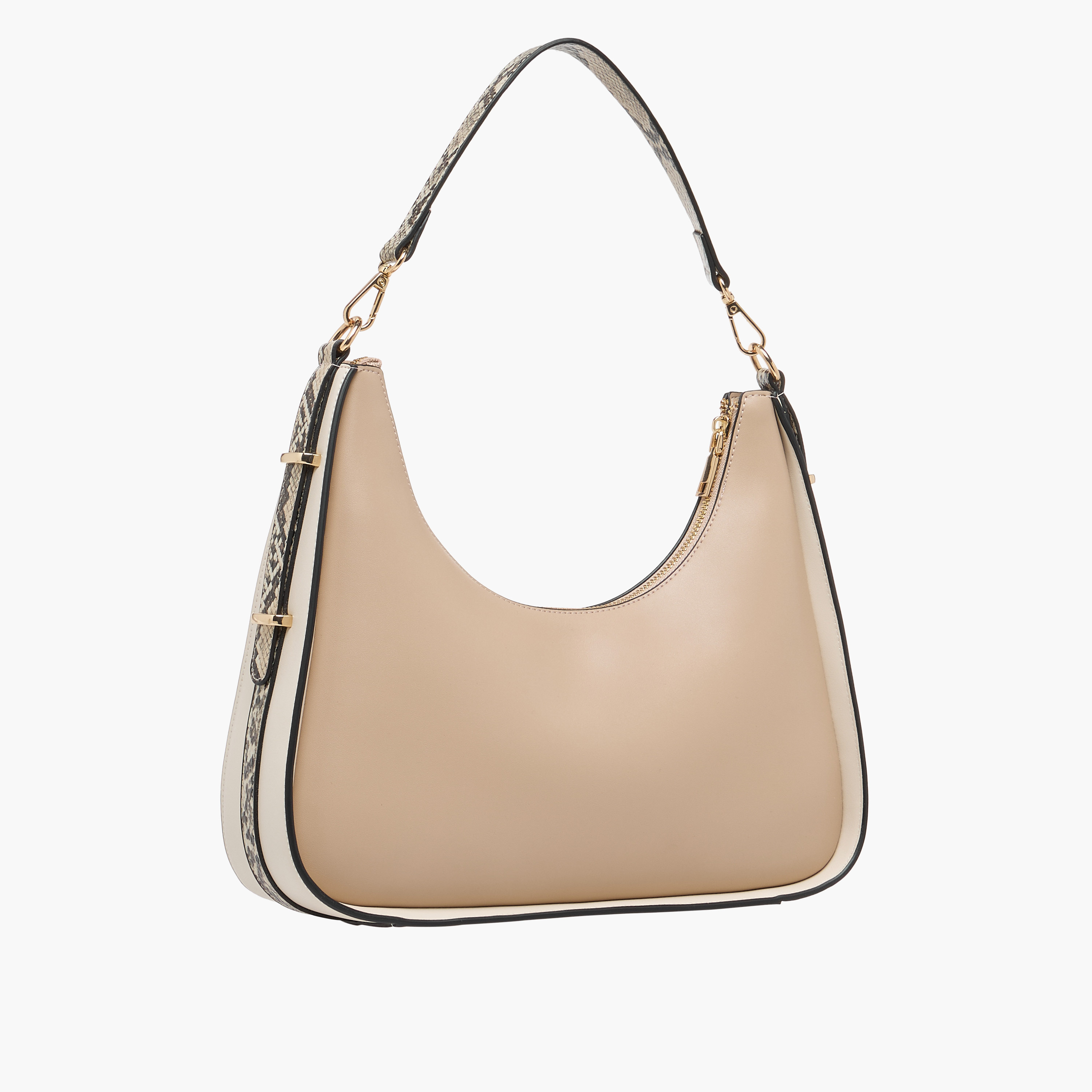 Sasha Solid Shoulder Bag with Animal Print Strap-women-bagsandwallets-handbags-image-4