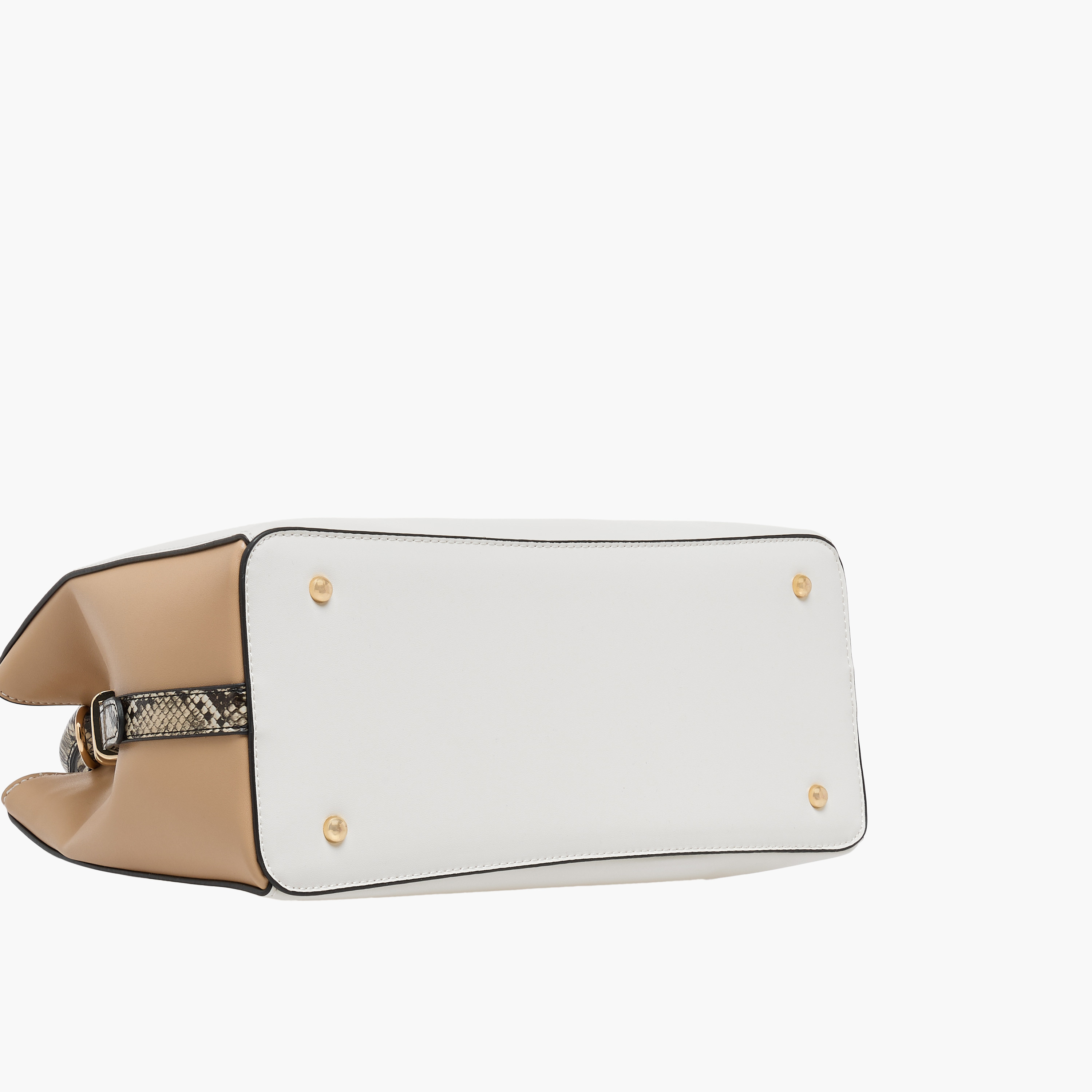 Sasha Solid Tote Bag with Detachable Strap and Zip Closure-women-bagsandwallets-handbags-image-7