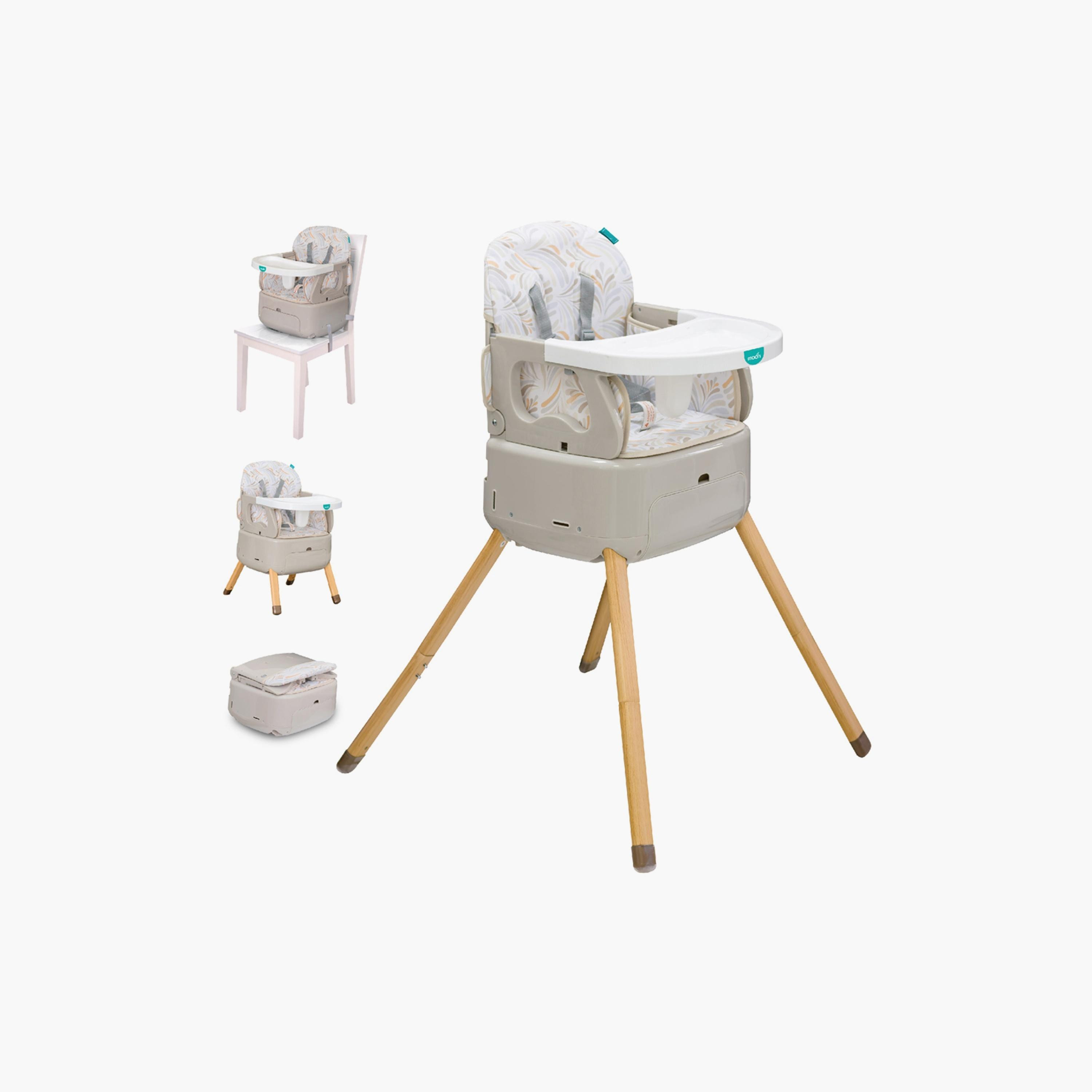 كرسي طعام مرتفع قابل للتحويل 4 في 1 هايت رايت من مون - بيج-baby-feeding-highchairsandboosters-image-1
