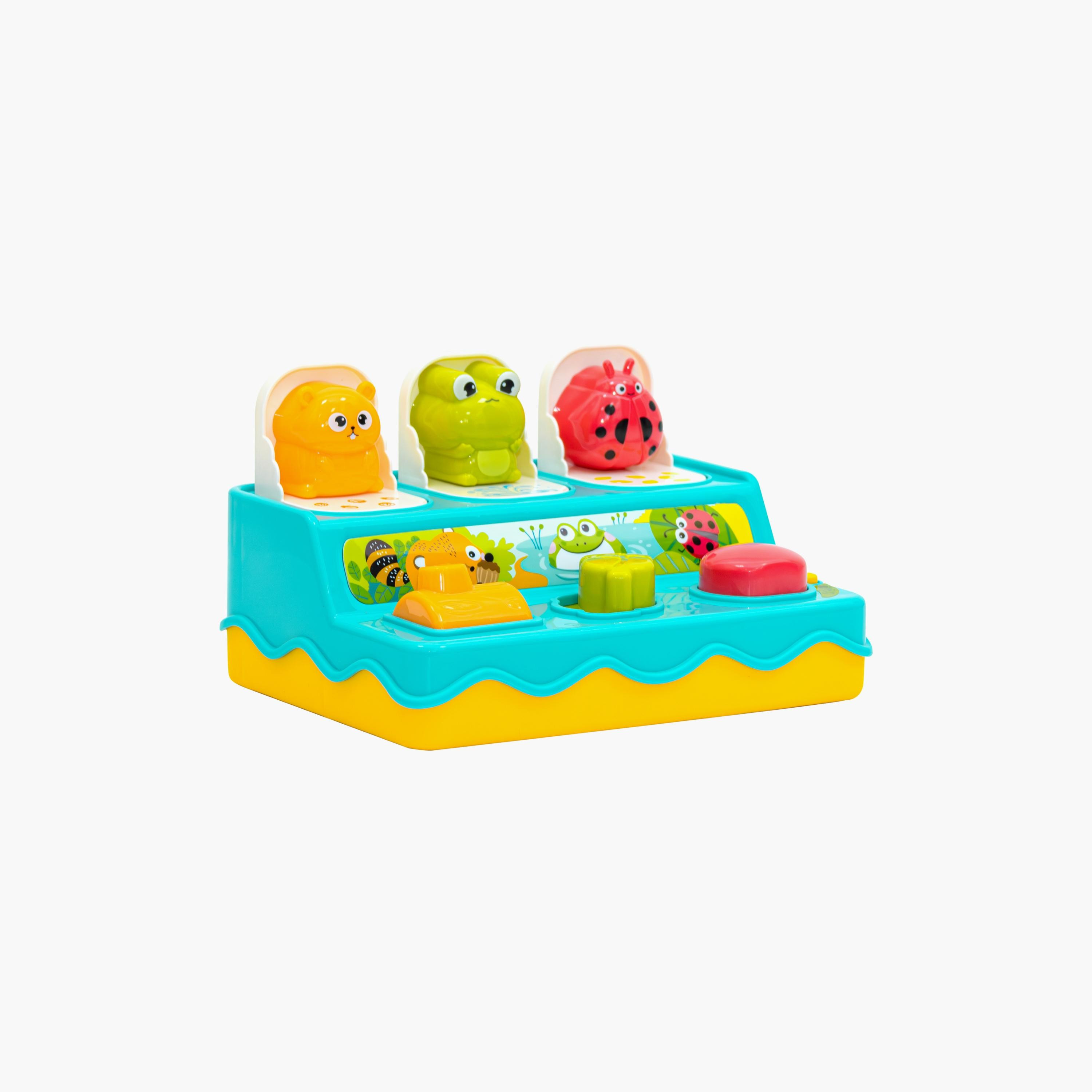 لعبة حيوانات بوب أب الموسيقية من مون - من عمر 6 إلى 18 شهرًا-toys-babyandtoddlertoys-lightsandmusicaltoys-image-1
