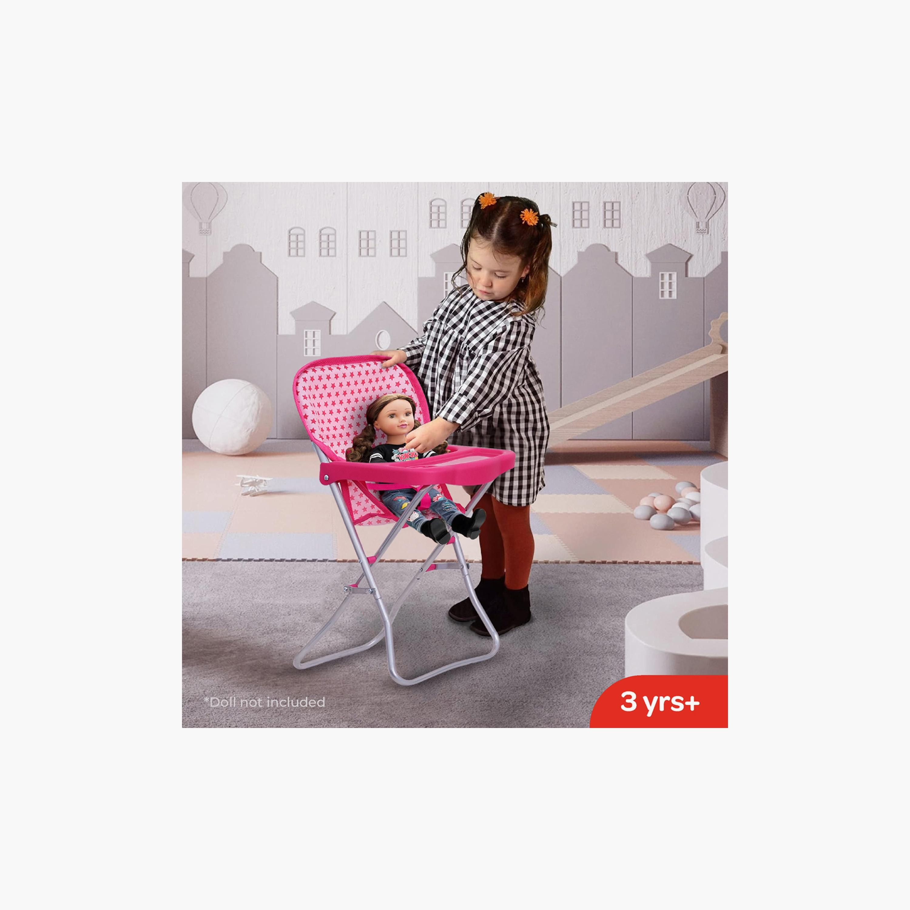 كرسي مرتفع لدمية بريتند تو بلاي من مون - وردي-toys-dollsandplaysets-dollplaysets-image-2