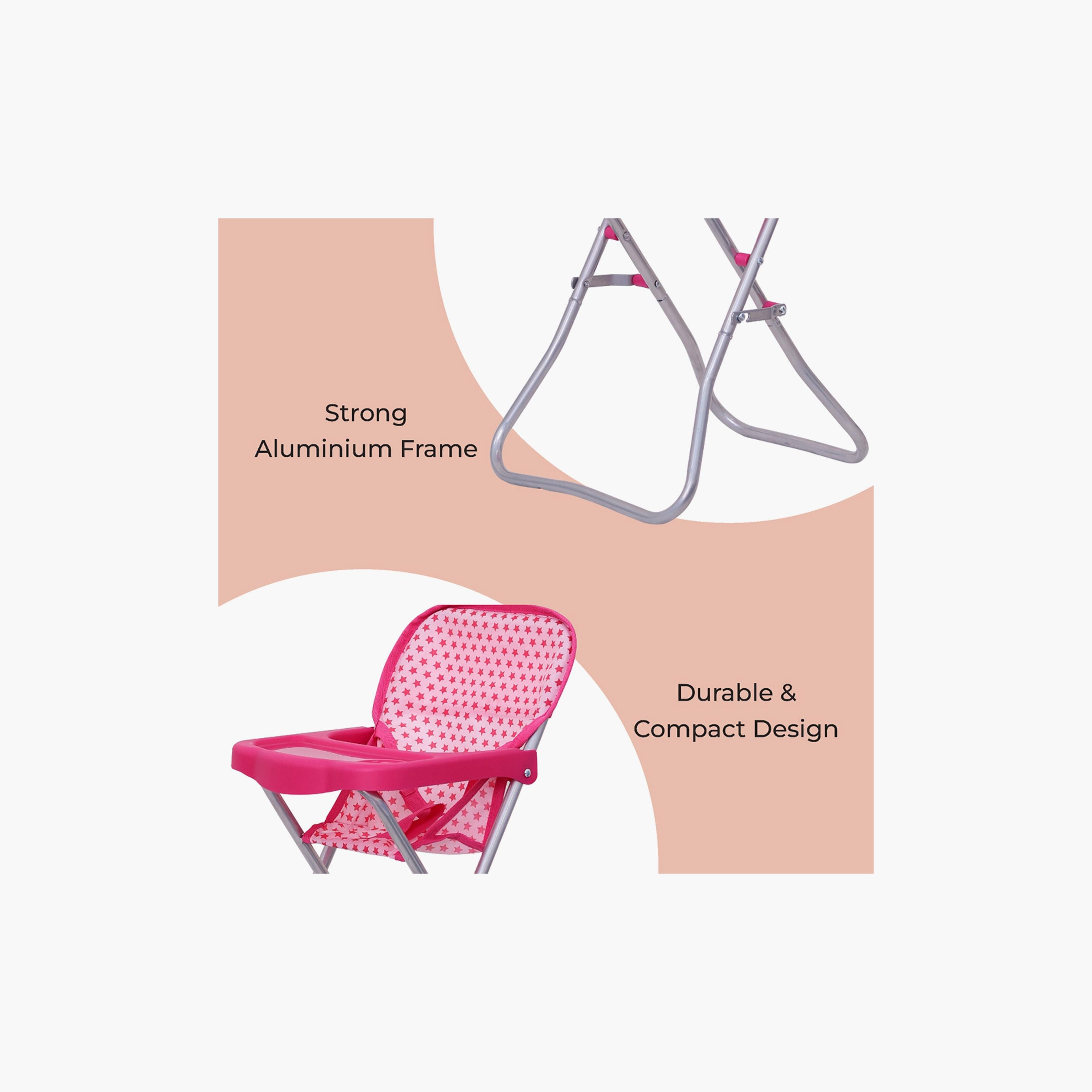 كرسي مرتفع لدمية بريتند تو بلاي من مون - وردي-toys-dollsandplaysets-dollplaysets-image-4