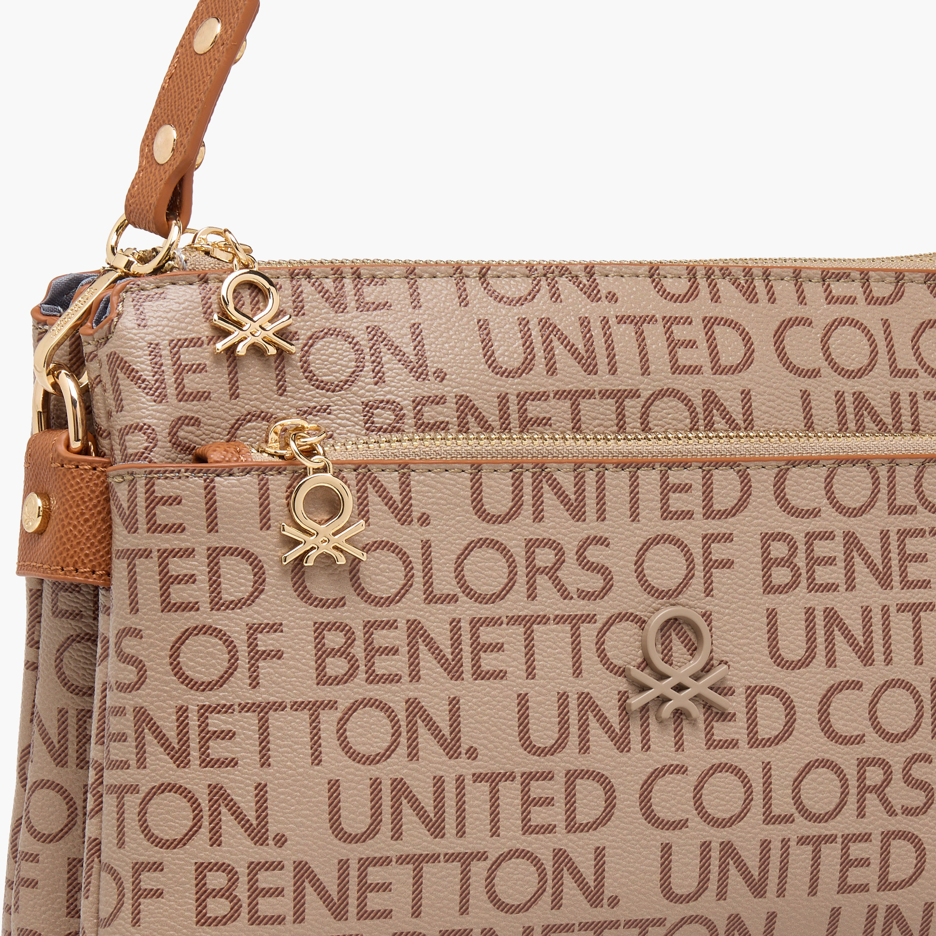 UCB Monogram Print Crossbody Bag with Detachable Strap and Zip Closure-women-bagsandwallets-handbags-image-5