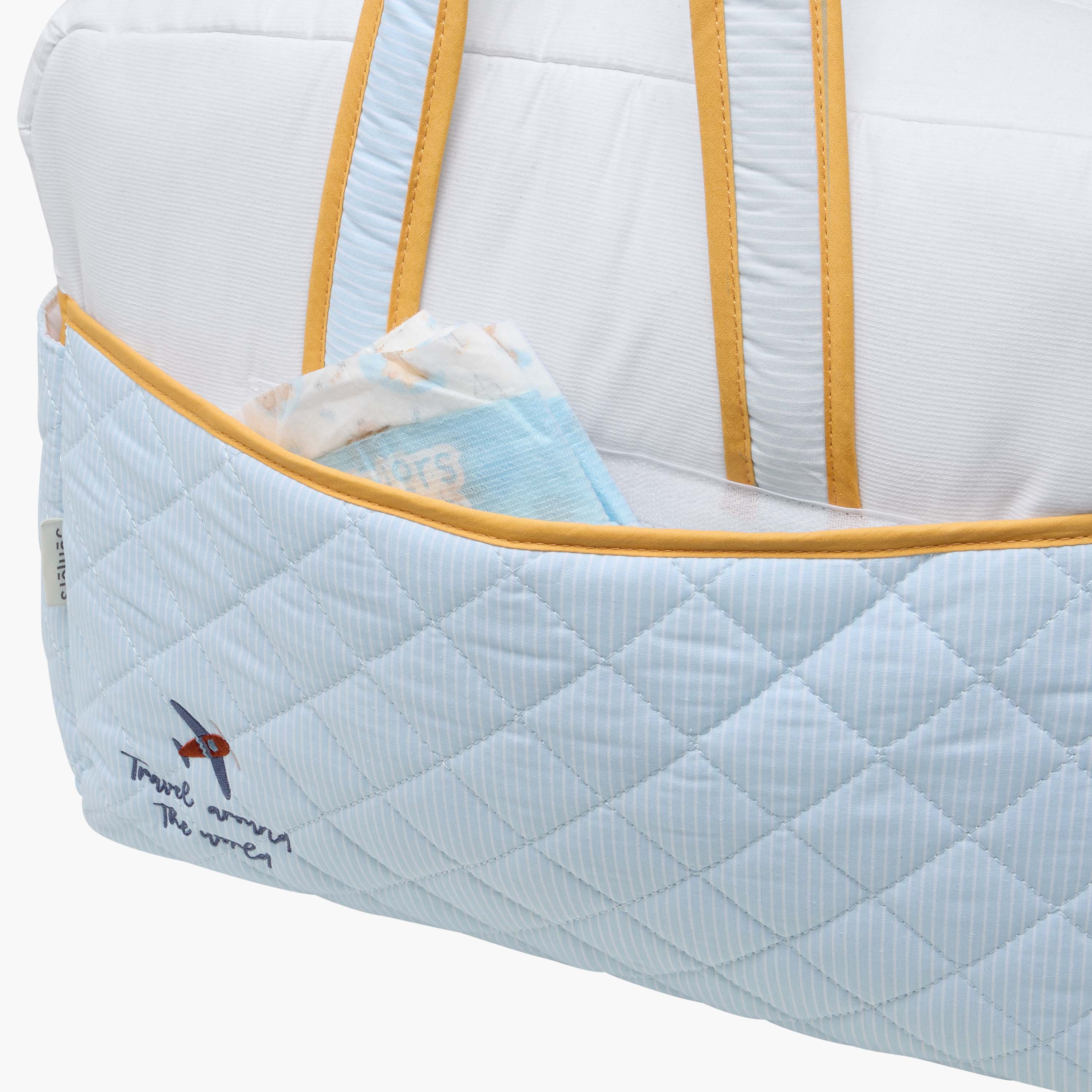 شنطة حفاضات مبطنة بأحزمة قابلة للتعديل وسحاب إغلاق من جونيورز-baby-diapering-diaperbags-image-3