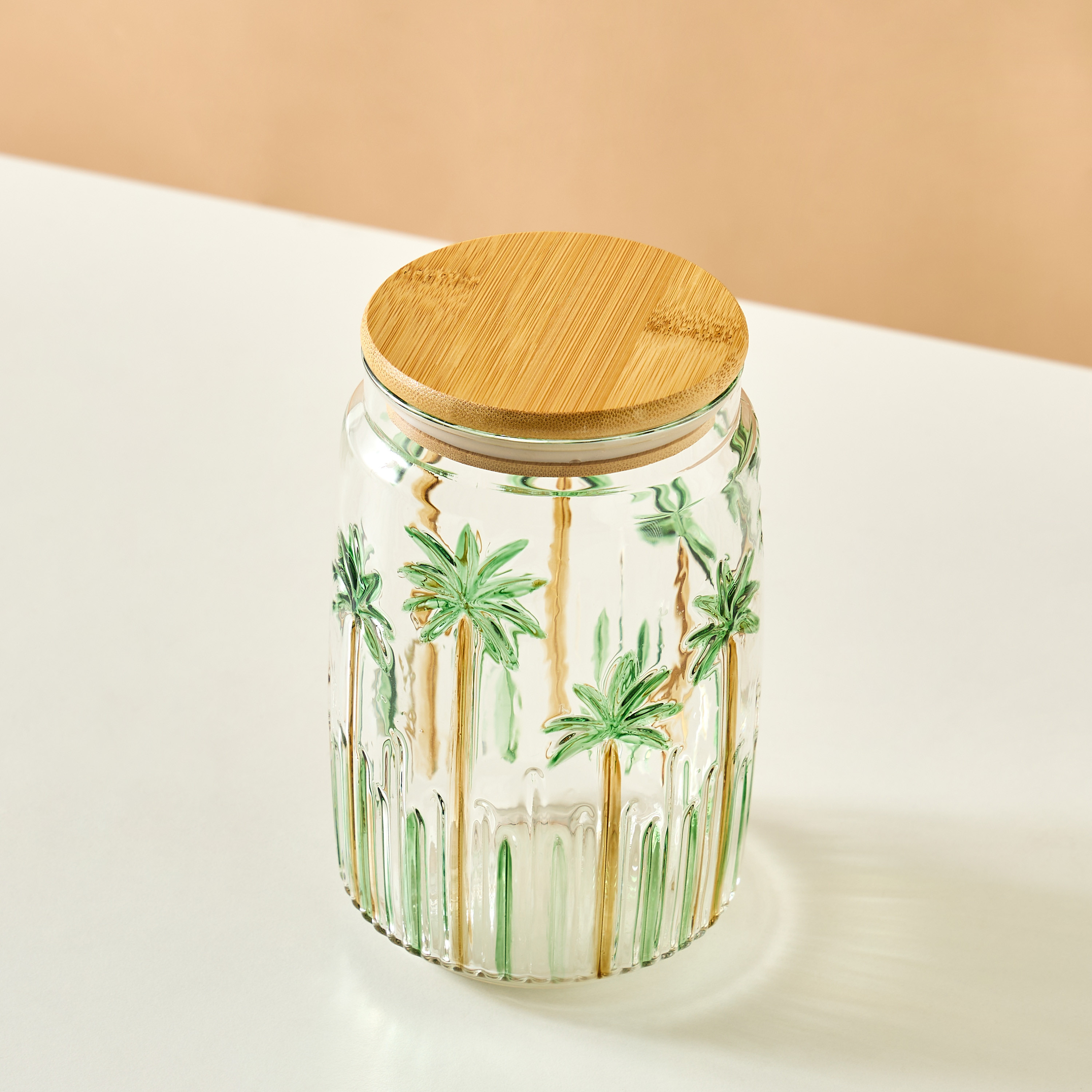 علبة بنقوش شجر النخيل - 1 لتر-household-kitchen-foodstorage-containers-image-4