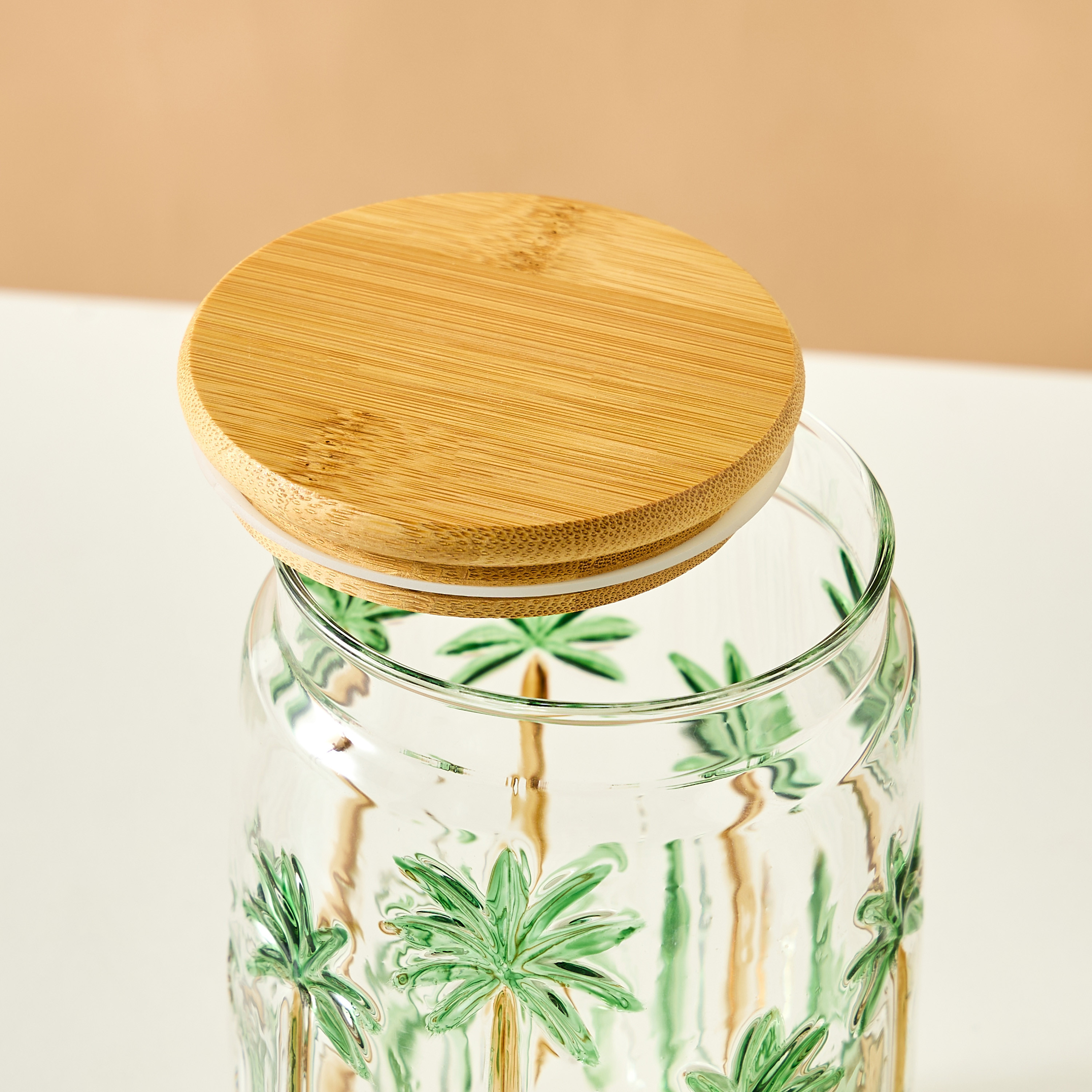 علبة بنقوش شجر النخيل - 1 لتر-household-kitchen-foodstorage-containers-image-2
