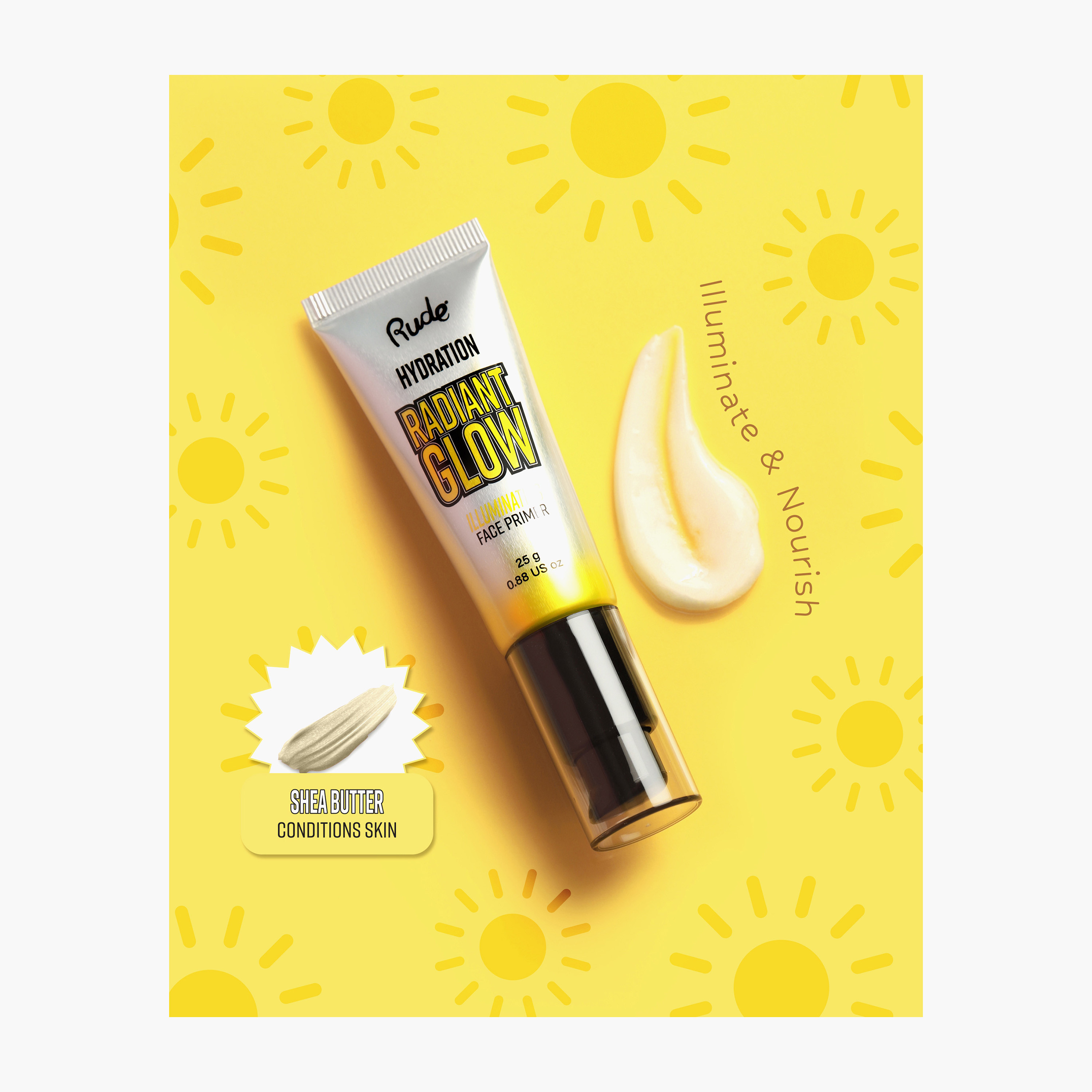 Rude Hydration Collection Radiant Glow Illuminating Face Primer - 25 gms-beautyandpersonalcare-makeup-face-faceprimers-image-4