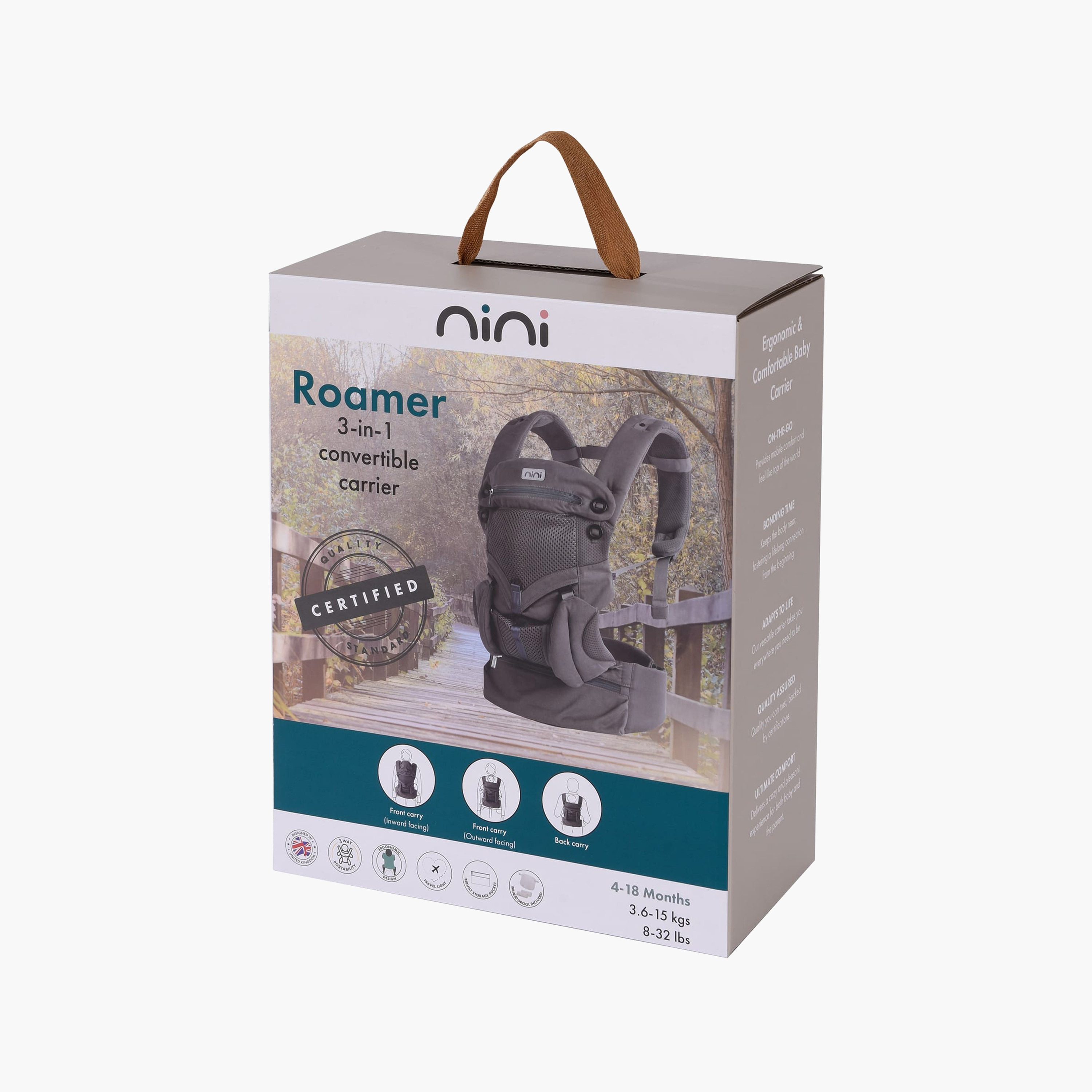 حاملة أطفال قابلة للتحويل 3 في 1 روامر من نينو-baby-gear-babycarriers-image-1