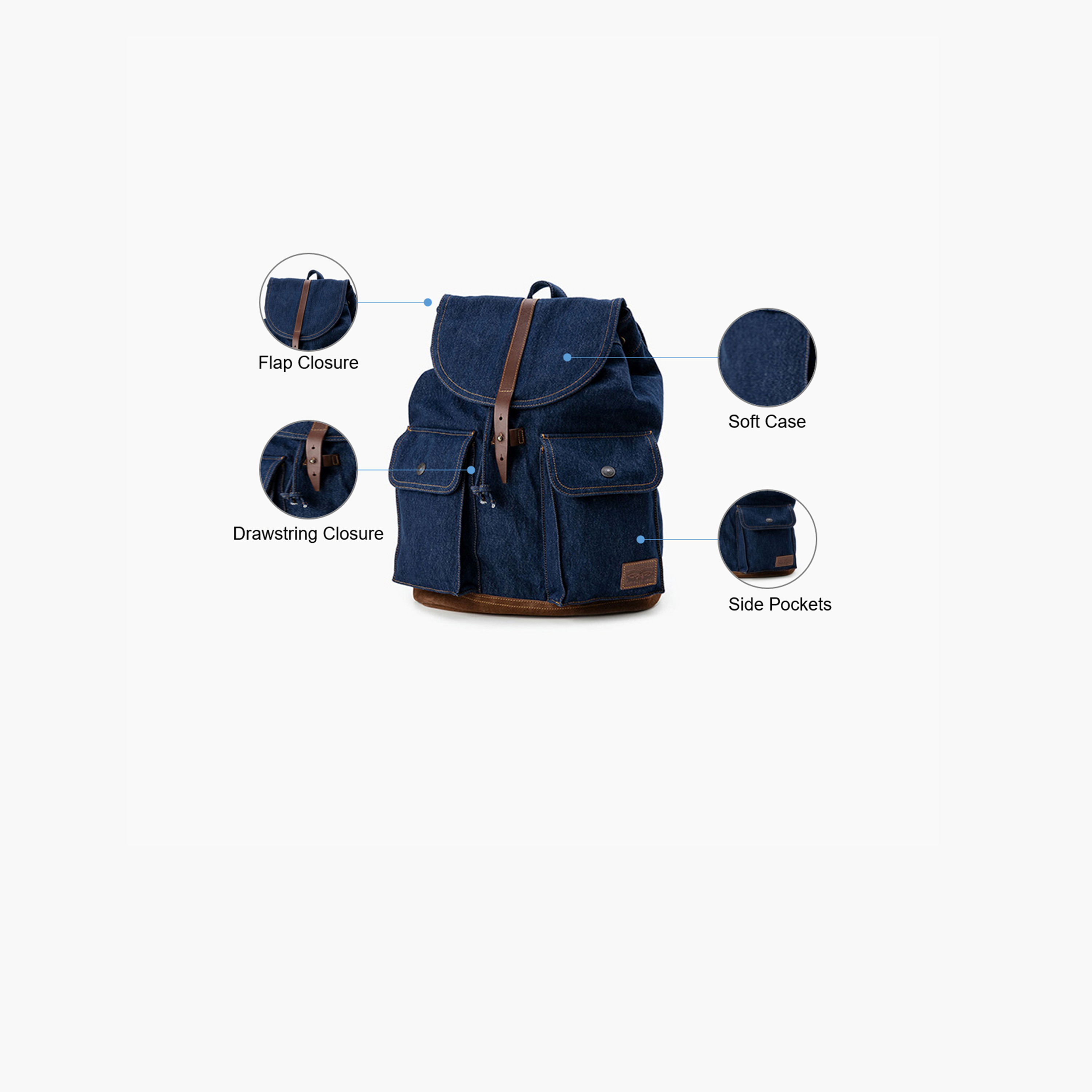Levi's 25L Backpack, Cotton, Adjustable Shoulder Straps | 002GW0000-travel-luggagesandbags-backpacks-image-2