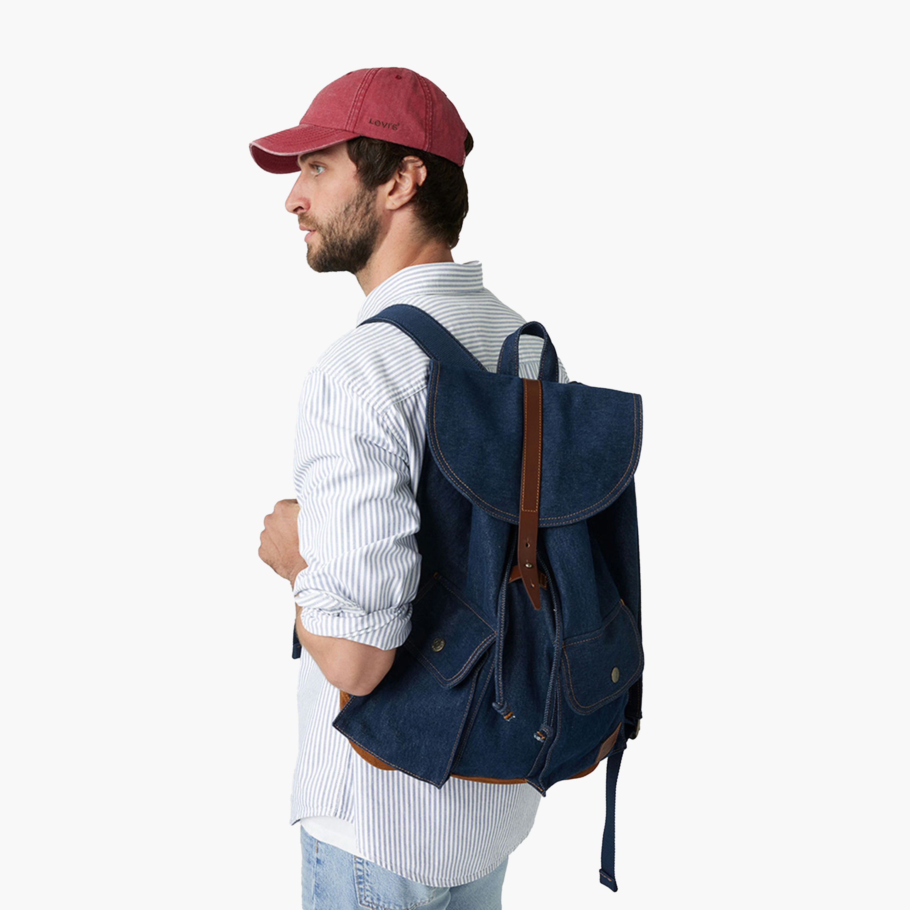 Levi's 25L Backpack, Cotton, Adjustable Shoulder Straps | 002GW0000-travel-luggagesandbags-backpacks-image-5