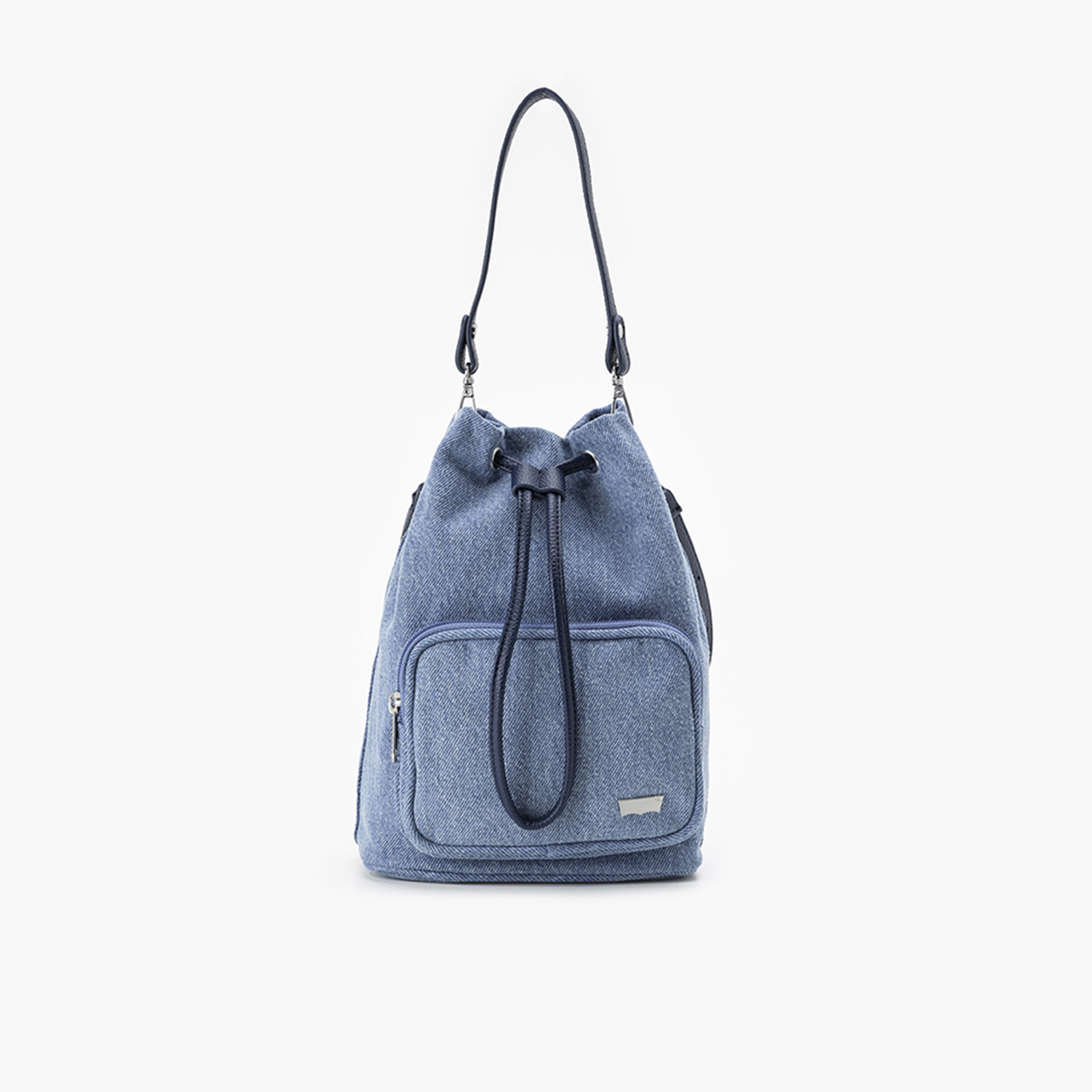 ليفايز- شنطة دلو صلبة مع إغلاق برباط وحزام قابل للفصل-women-bagsandwallets-handbags-image-1