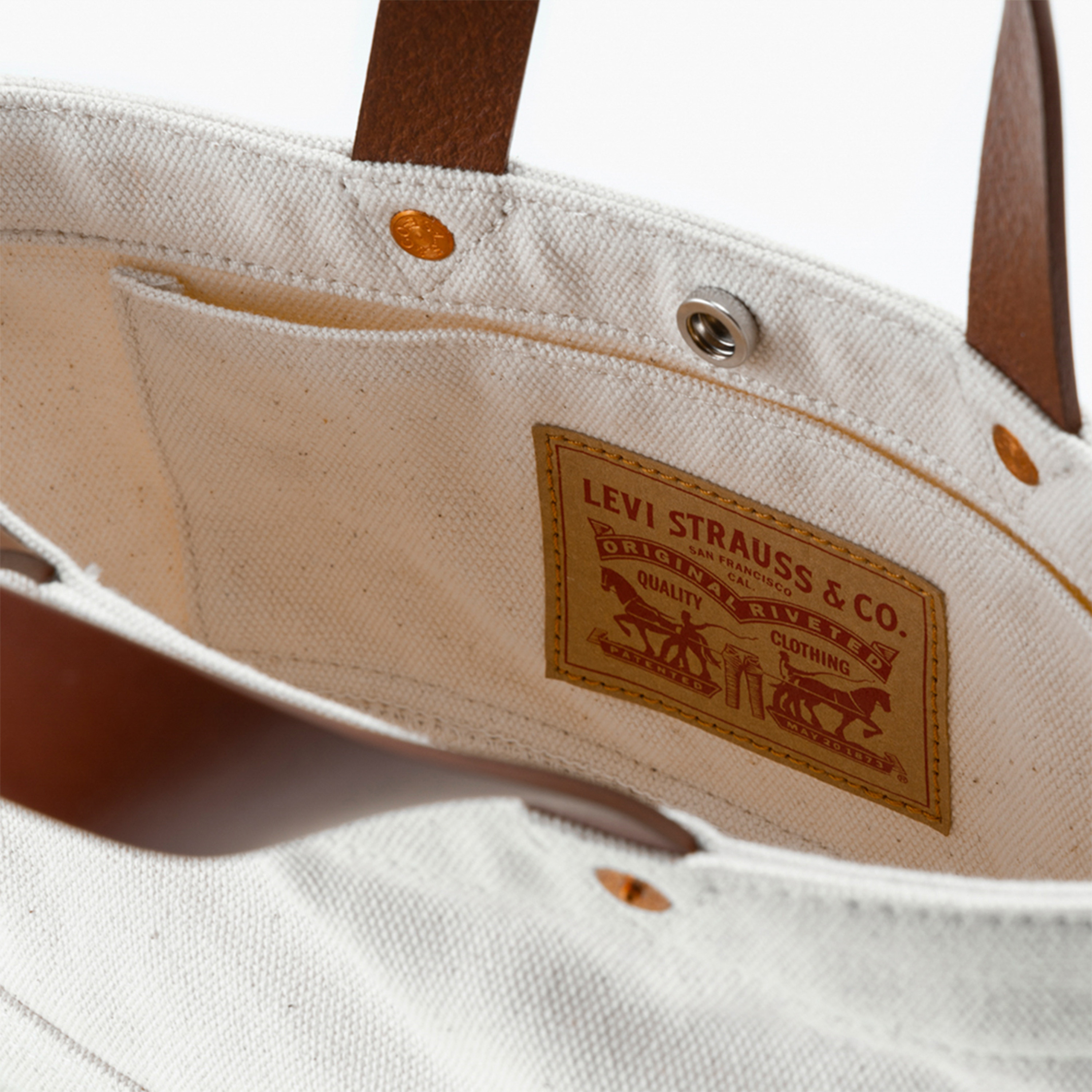 Levi's Solid Top Handle Tote Bag with Button closure and Detachable Strap-women-bagsandwallets-handbags-image-3