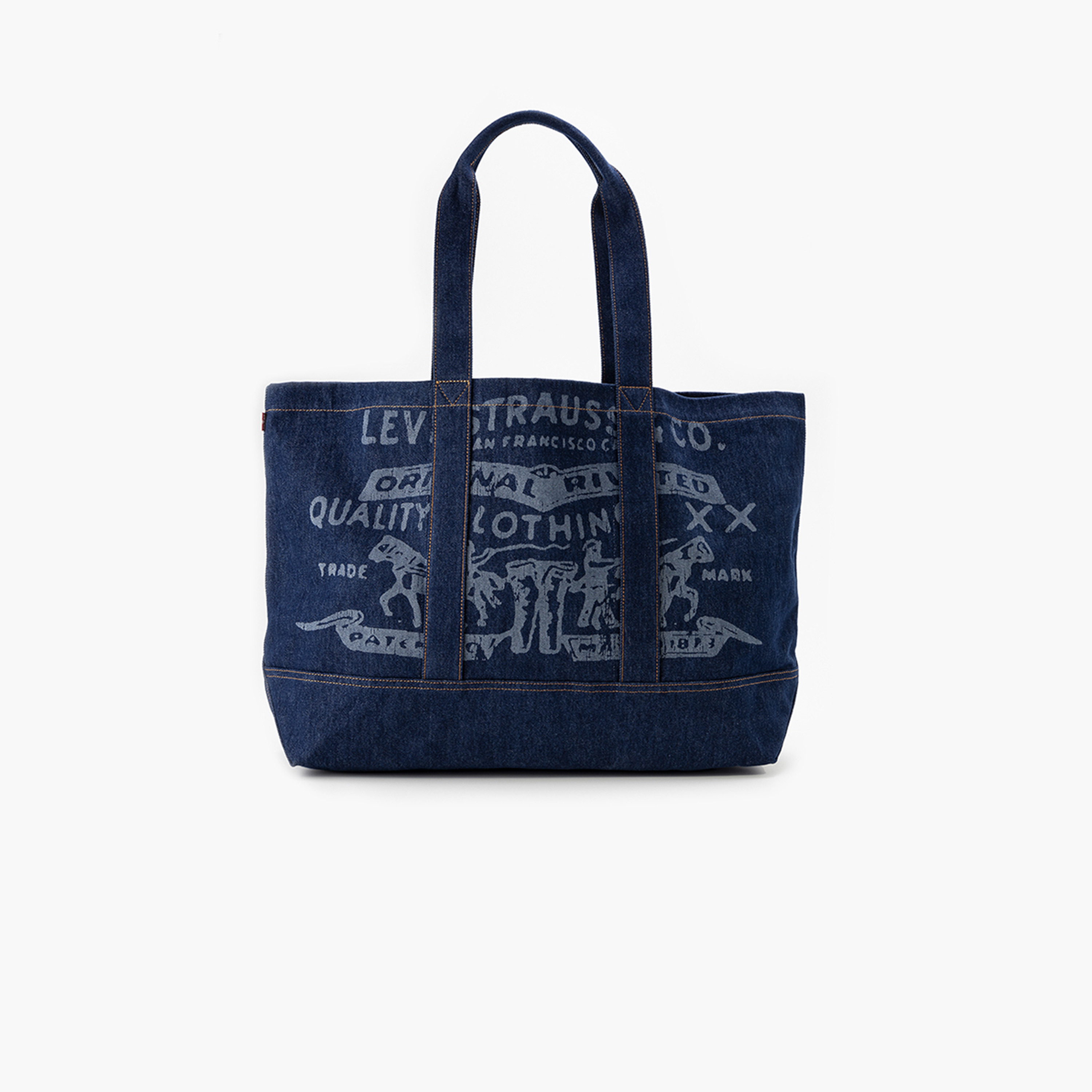 ليفايز- شنطة يد مطبوعة ذات مقبض مزدوج مع زر للإغلاق-women-bagsandwallets-handbags-image-1