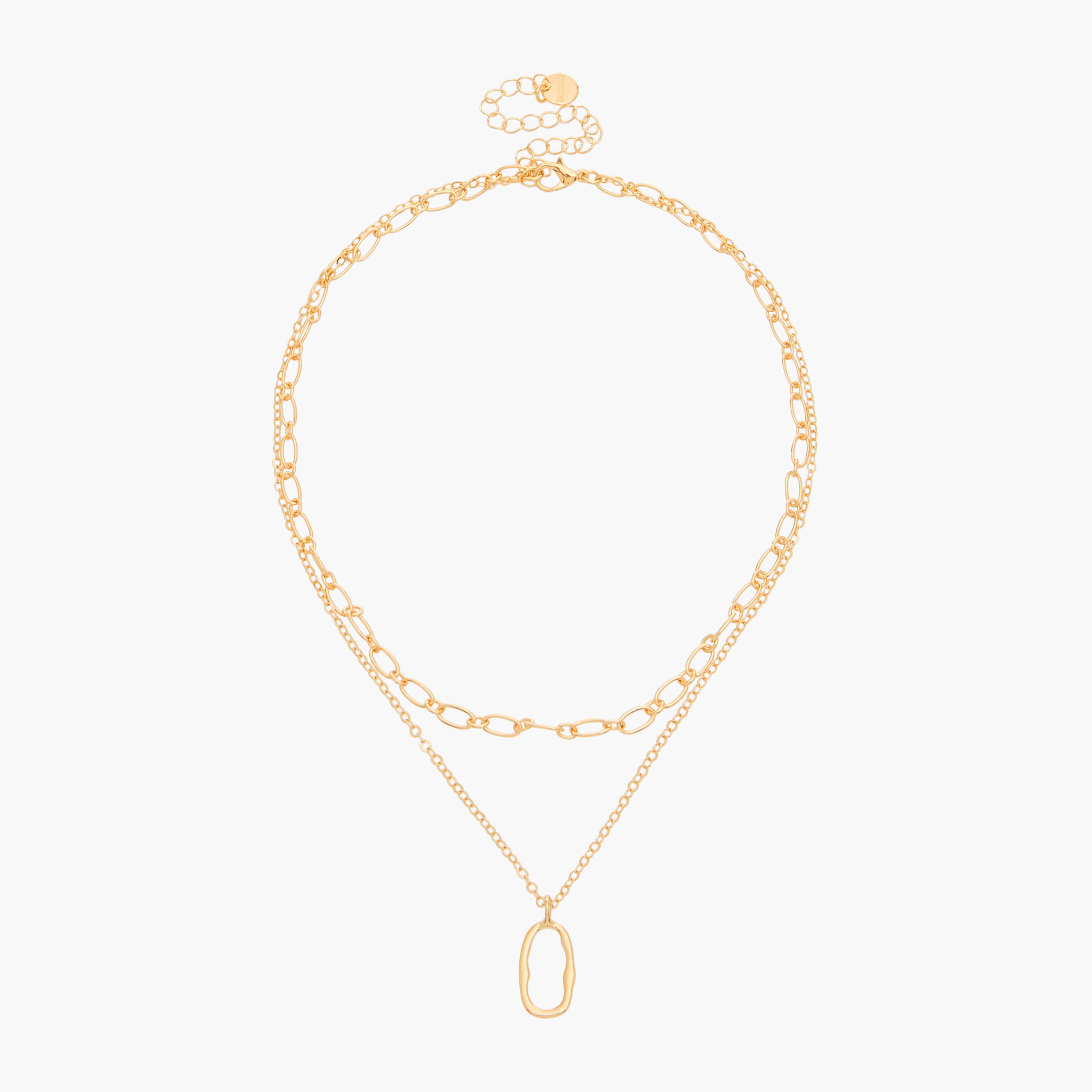 عقد طبقات بدلاية ميتاليك وقفل إغلاق-women-watchesandjewellery-jewellery-necklacesandpendants-image-1