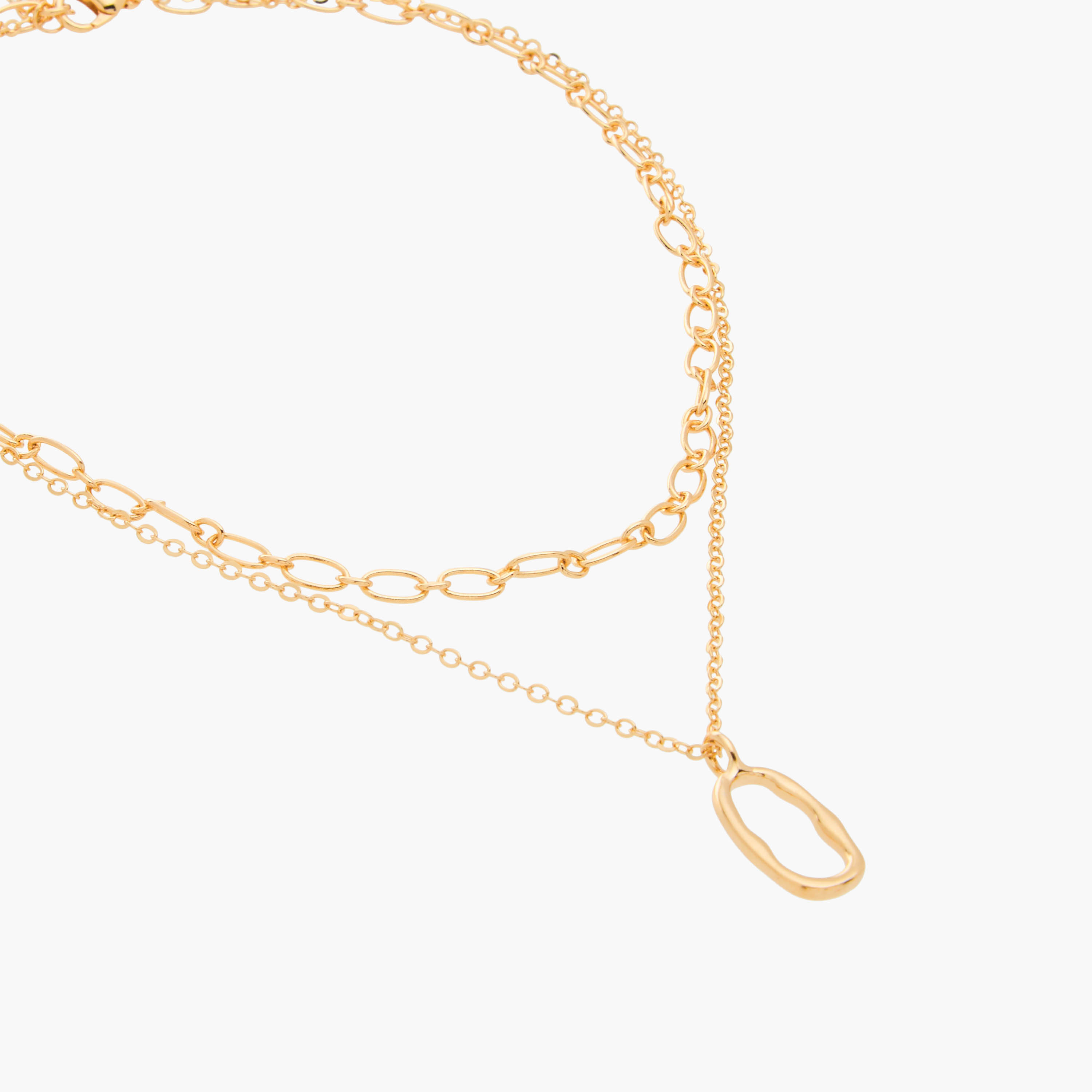 عقد طبقات بدلاية ميتاليك وقفل إغلاق-women-watchesandjewellery-jewellery-necklacesandpendants-image-3