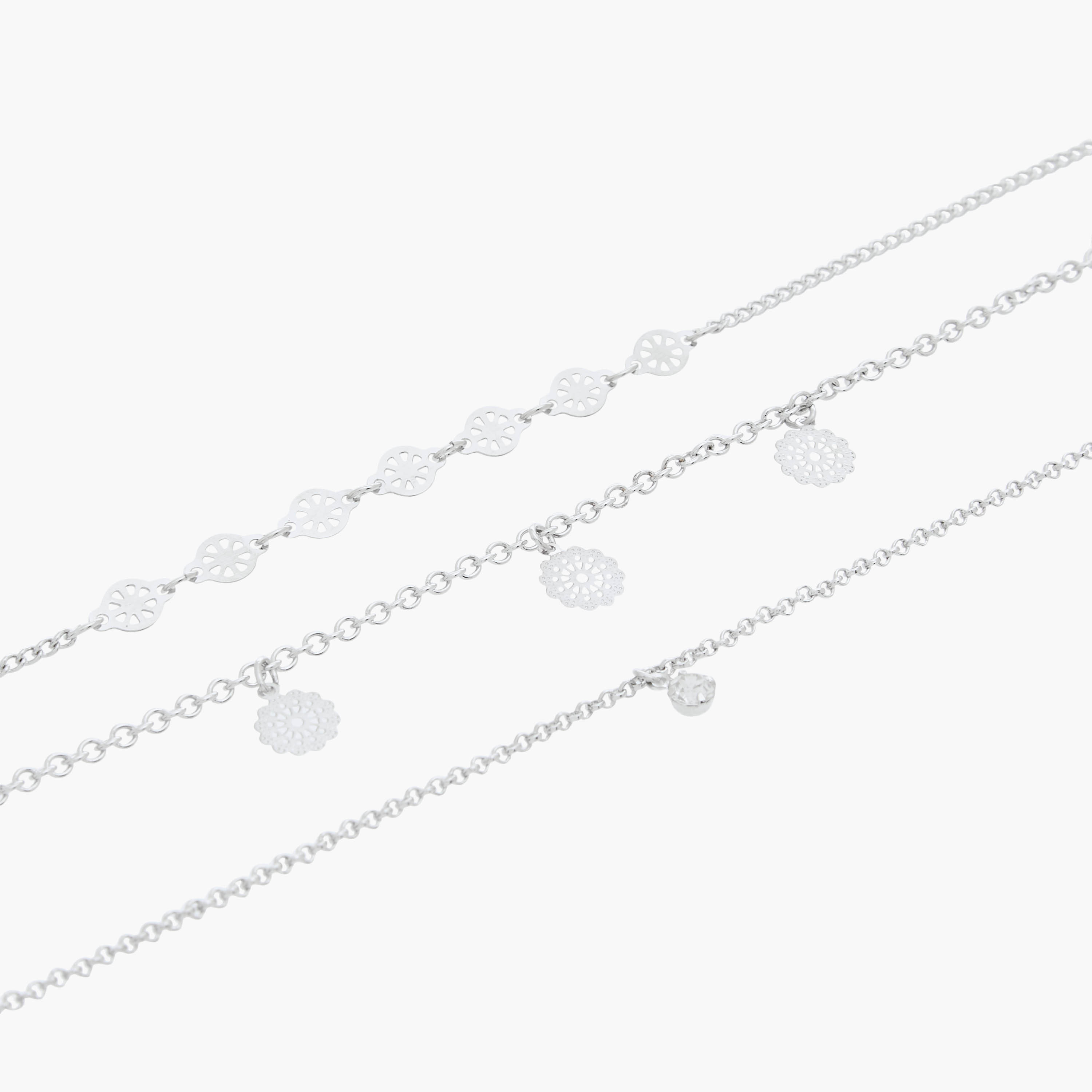 خلخال مزيّن بمشبك إغلاق - طقم 3 قطع-women-watchesandjewellery-jewellery-anklets-image-9