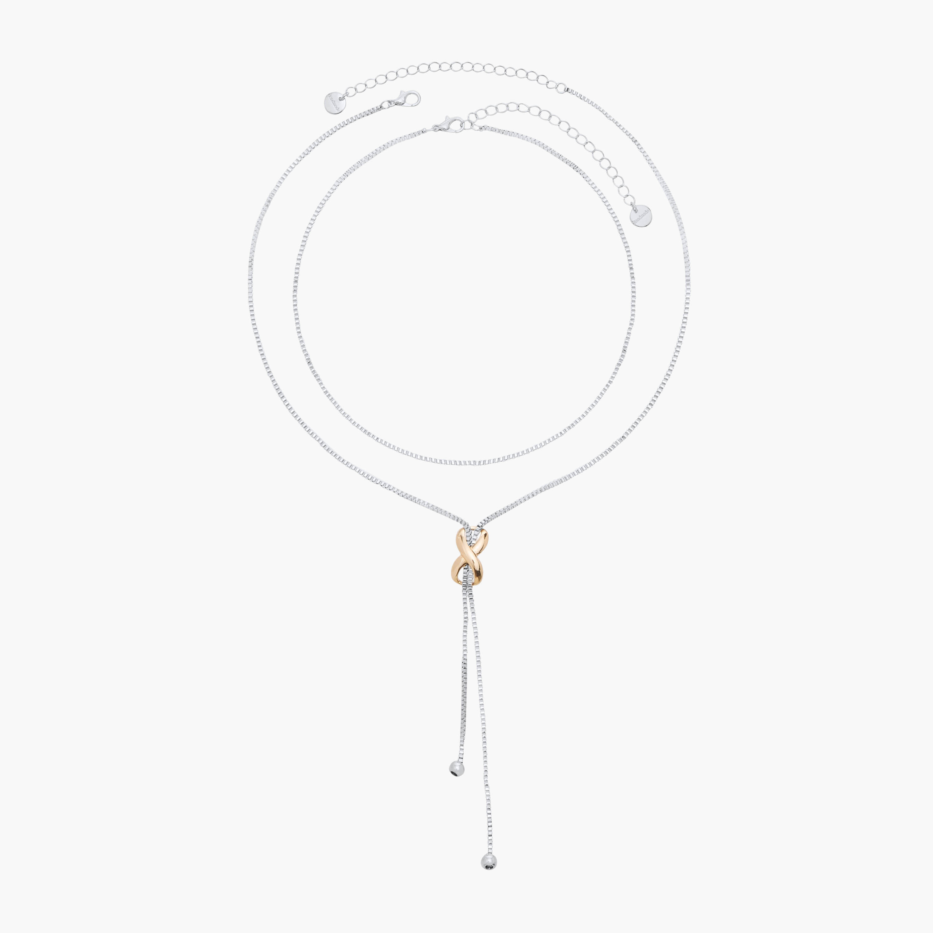 طقم عقد متنوعة بمشبك للإغلاق - طقم من قطعتين-women-watchesandjewellery-jewellery-necklacesandpendants-image-1