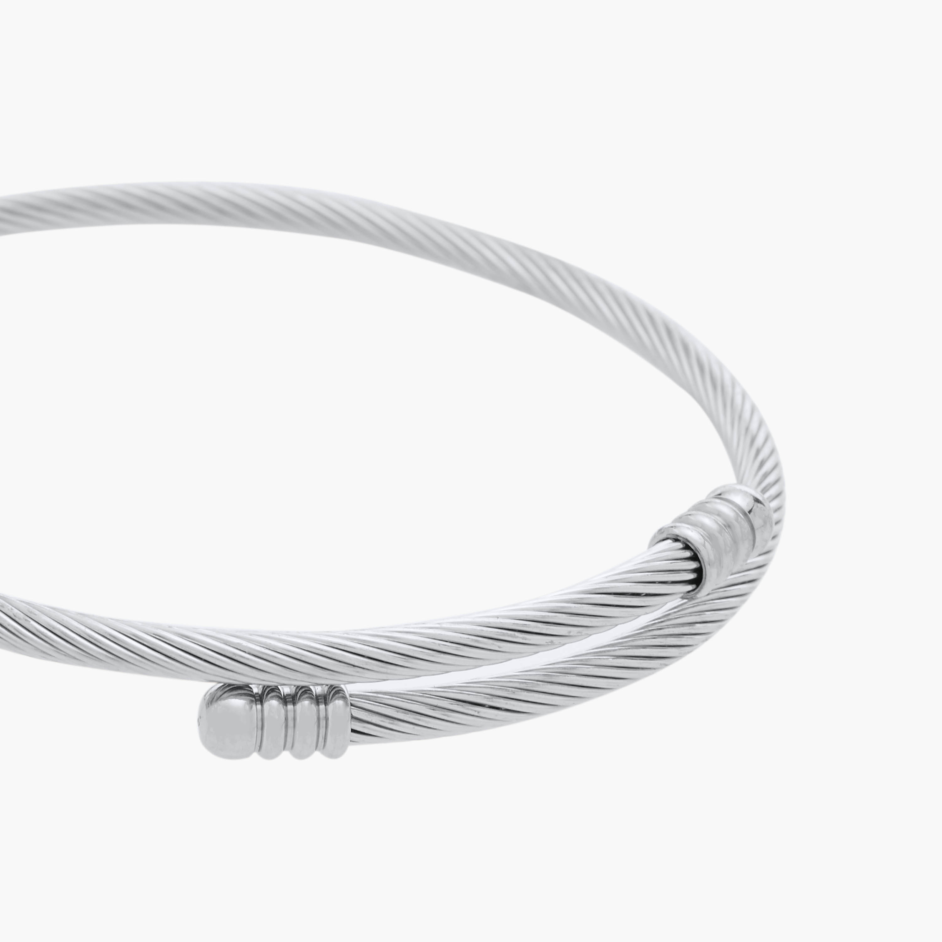 Heart Charm Twisted Cuff Bracelet-women-watchesandjewellery-jewellery-banglesandbracelets-image-4