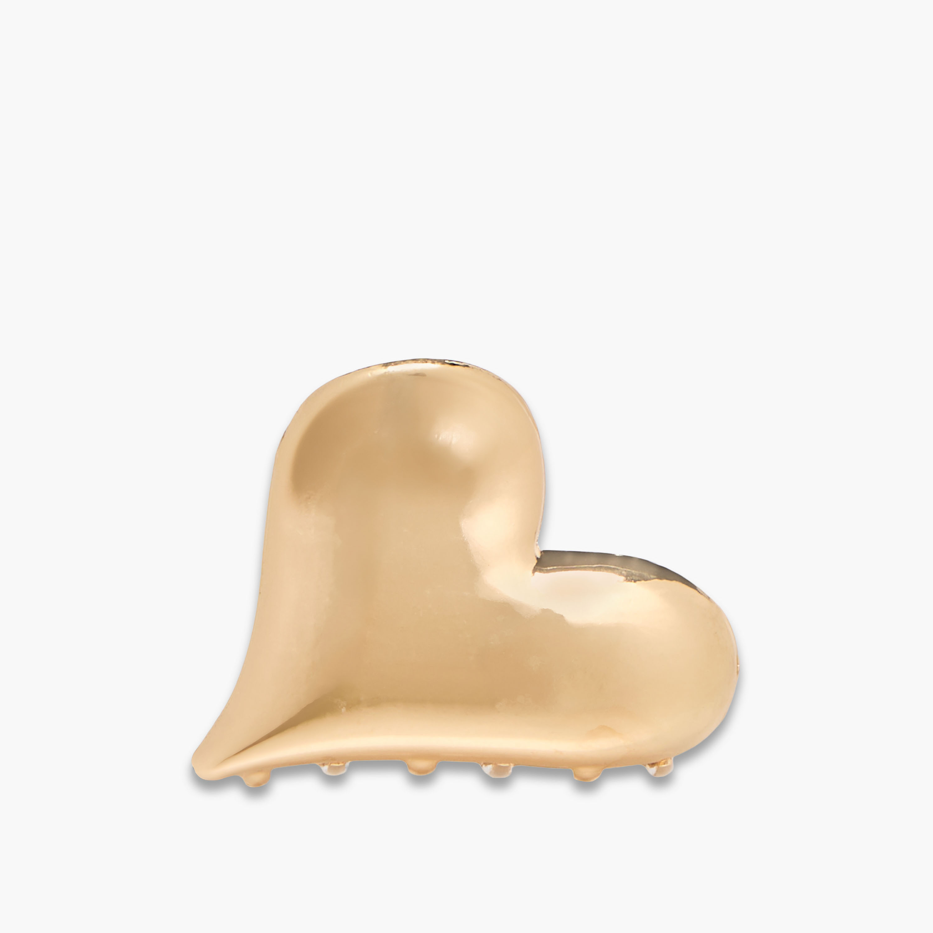 Heart Shape Hair Clamp with Metallic Finish-women-hairaccessories-clamps-image-1