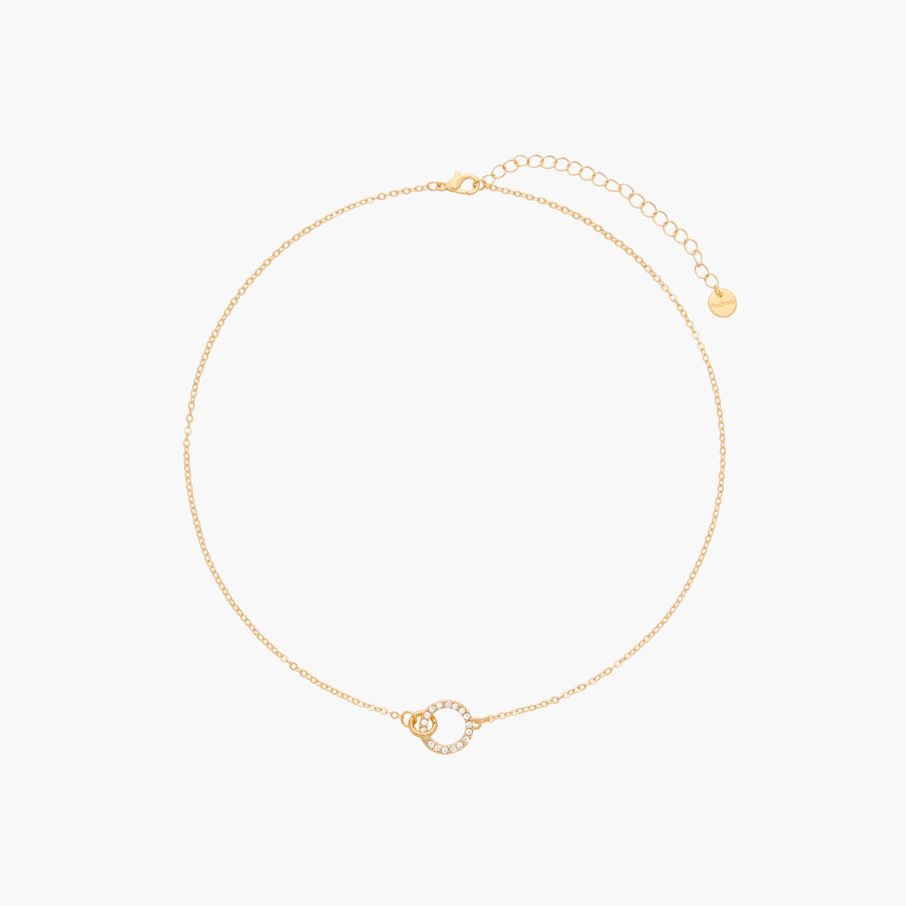 Embellished Circle Pendant Necklace with Lobster Clasp Closure-women-watchesandjewellery-jewellery-necklacesandpendants-image-1