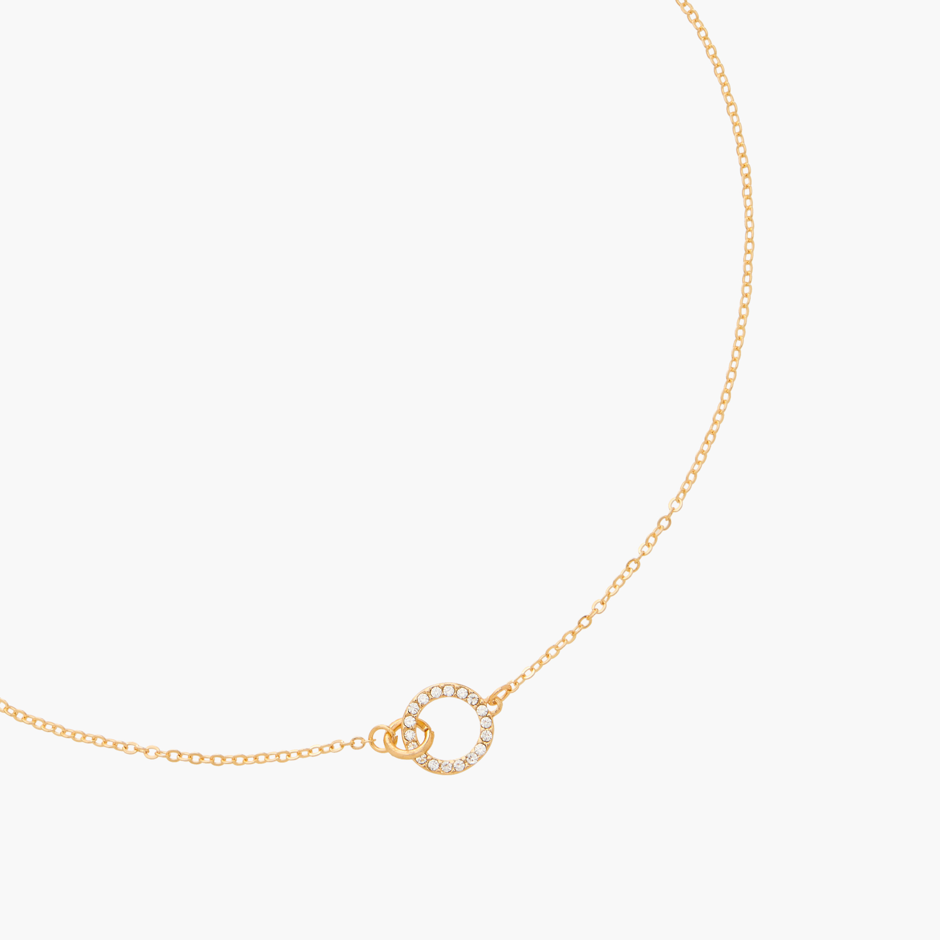Embellished Circle Pendant Necklace with Lobster Clasp Closure-women-watchesandjewellery-jewellery-necklacesandpendants-image-2