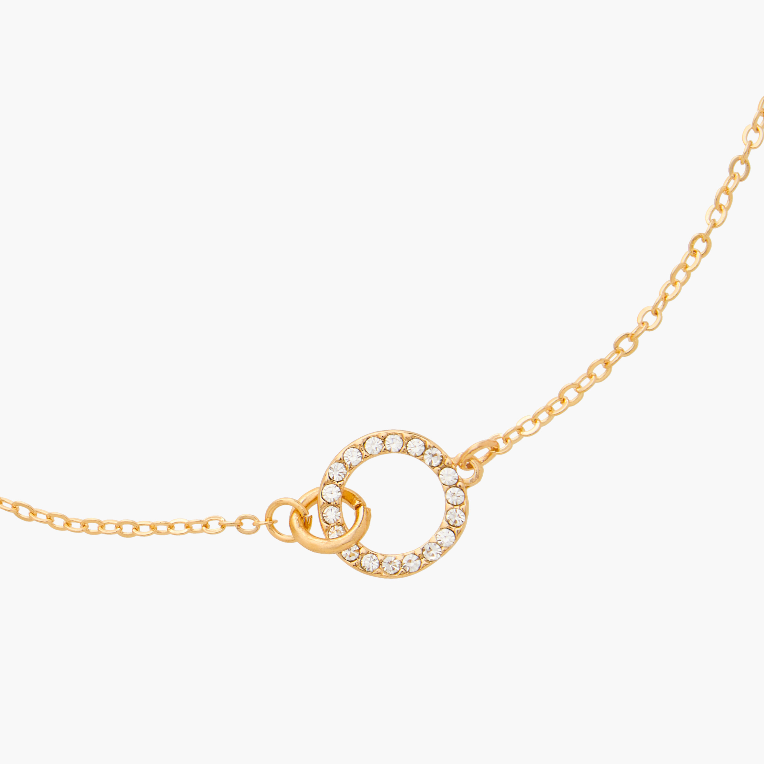 Embellished Circle Pendant Necklace with Lobster Clasp Closure-women-watchesandjewellery-jewellery-necklacesandpendants-image-3