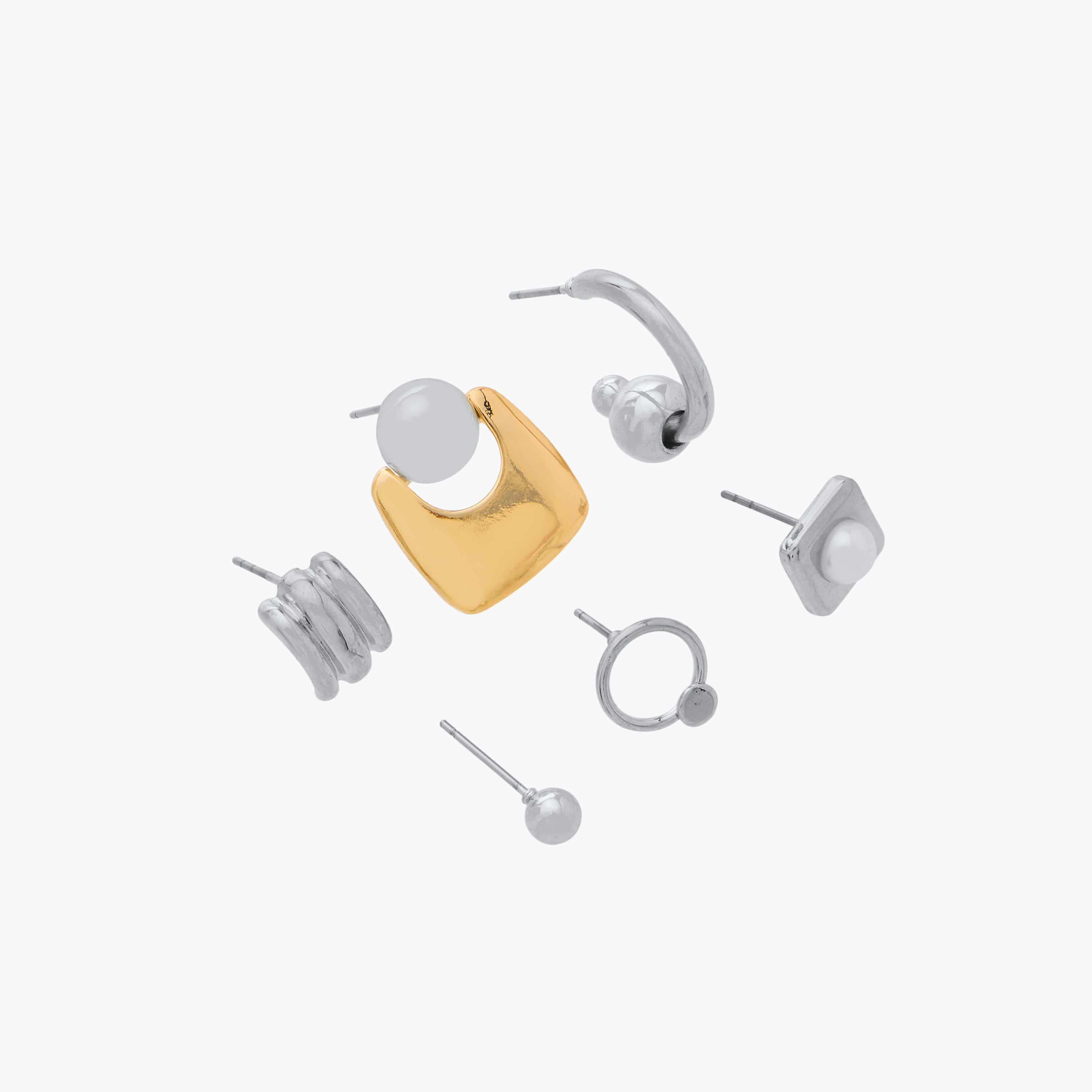Assorted Earrings with Pushback Closure - Set of 6-women-watchesandjewellery-jewellery-earrings-image-2
