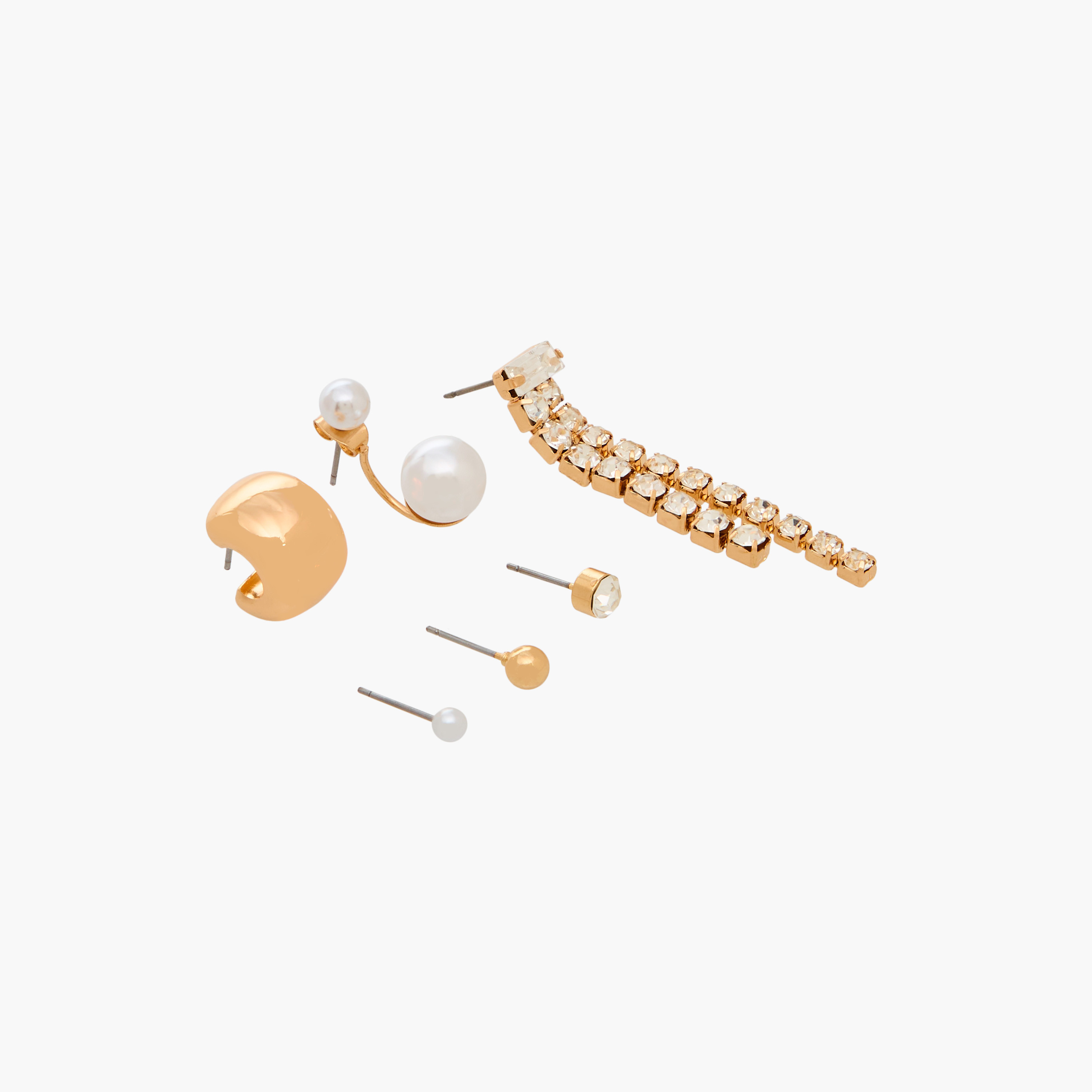 Assorted Earrings with Pushback Closure - Set of 6-women-watchesandjewellery-jewellery-earrings-image-2