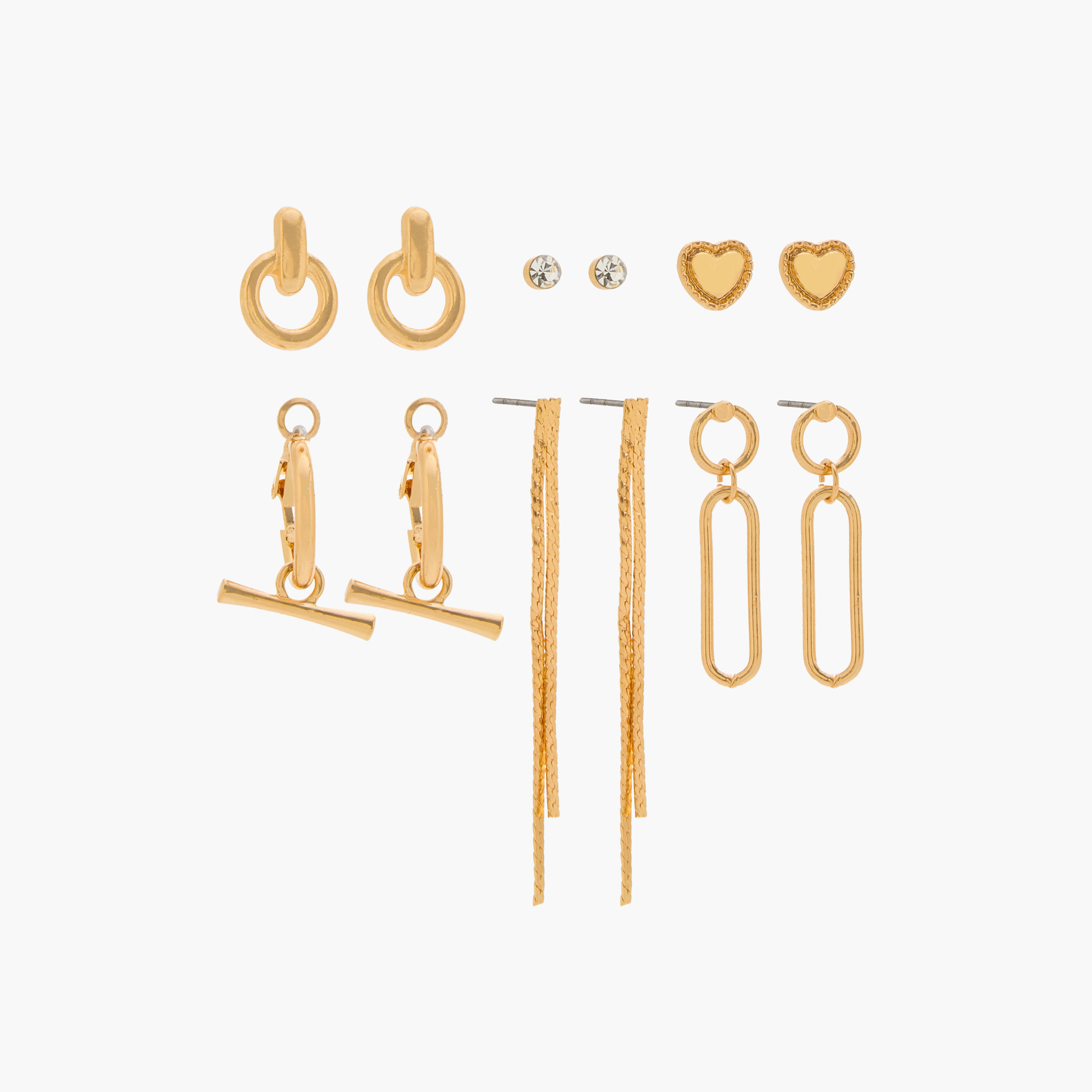 حلقان متنوعة - طقم من 6-women-watchesandjewellery-jewellery-earrings-image-1